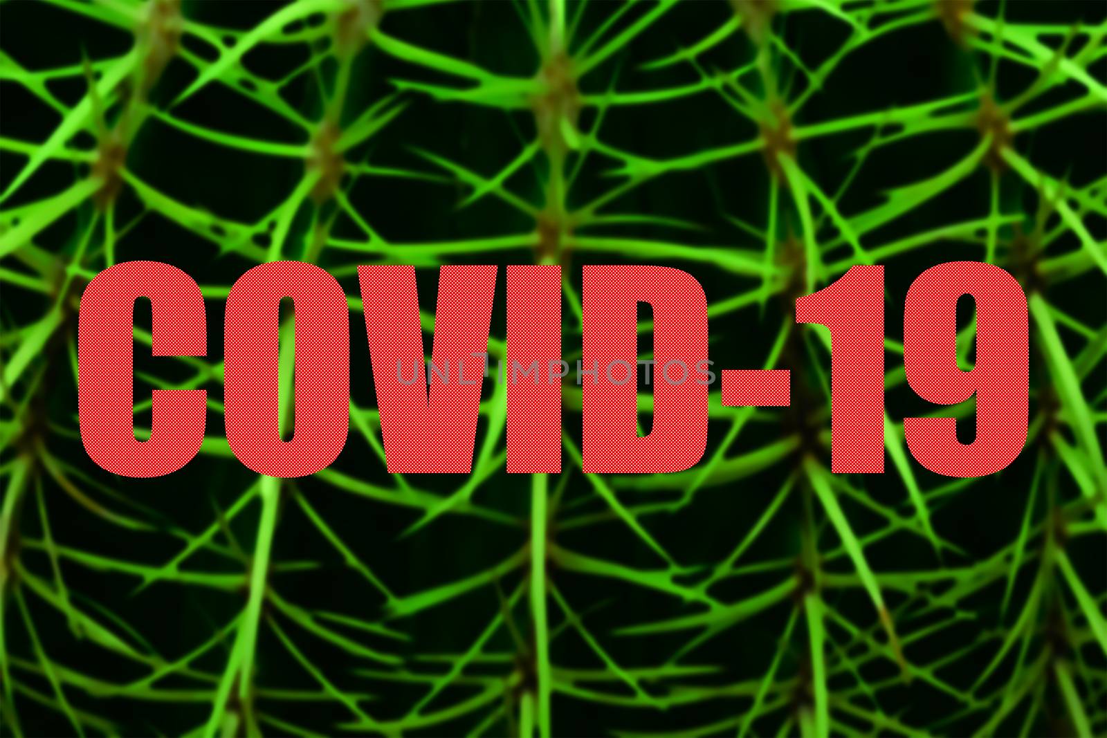 Covid19 text on a green background