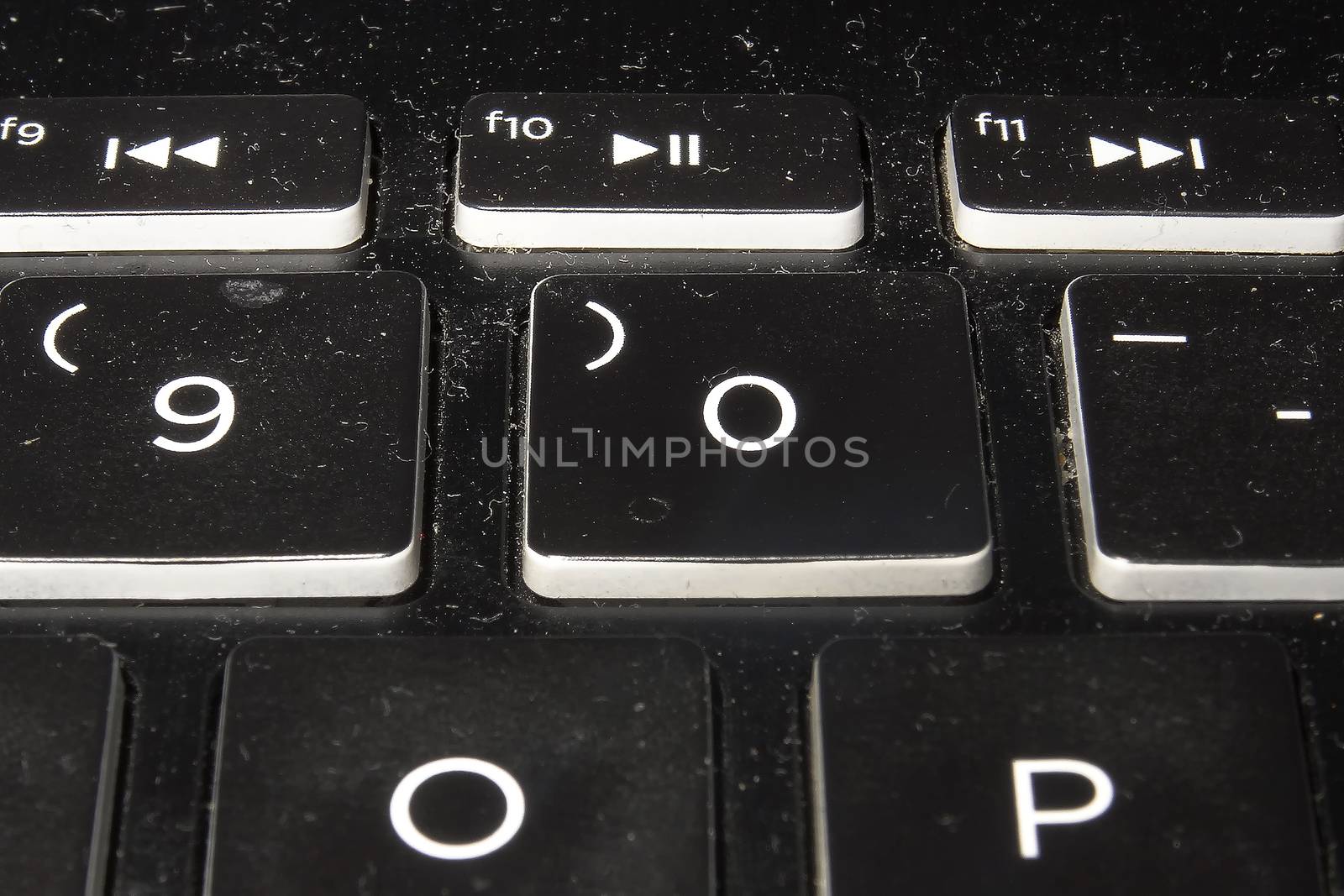 Dirty black keyboard. Background for text.