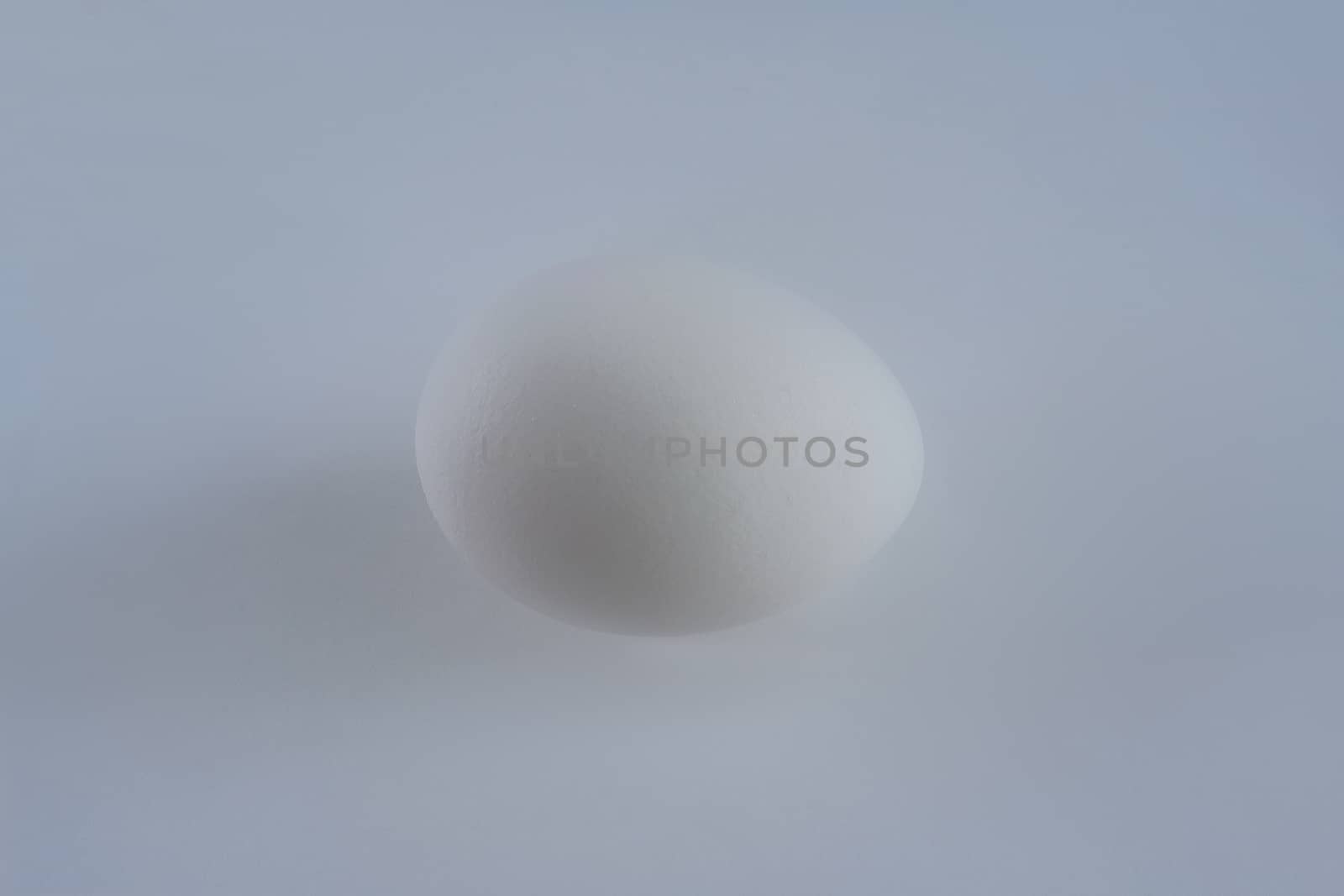 Egg white on a gray background. Natural shape
