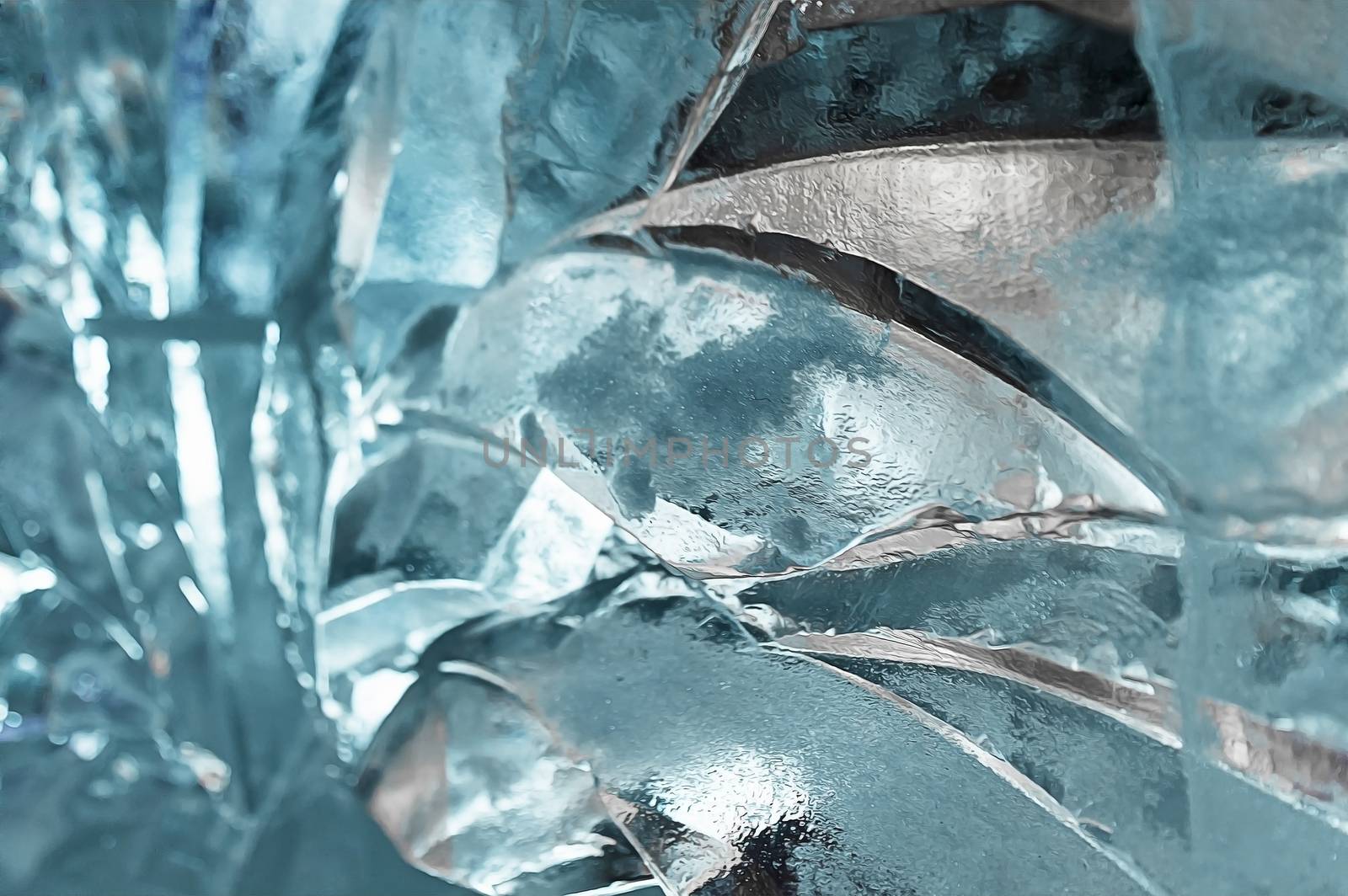 Cool textured background made of ice