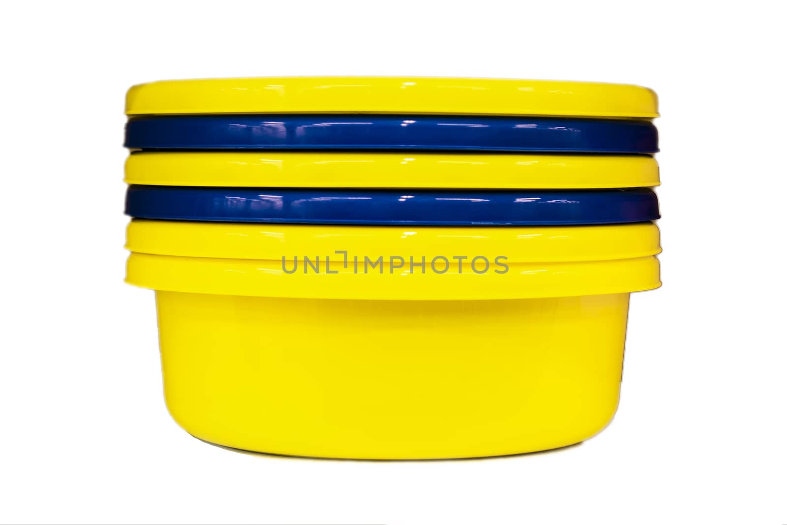 One in other. Isolate on white background.