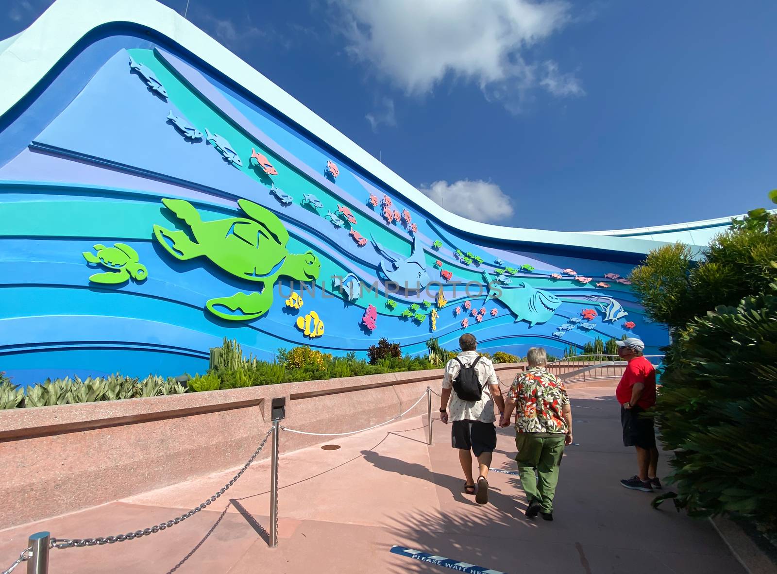 Orlando, FL/USA - 10/14/20:  The exterior of the Living Seas Pavillion in EPCOT at Walt Disney World.