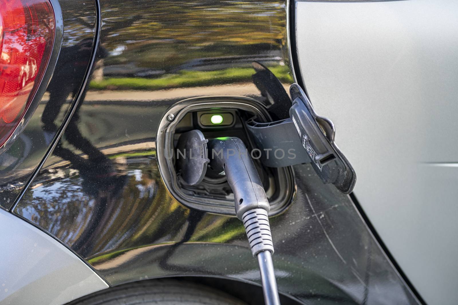 terni,italy november 06 2020:charging system for electric car