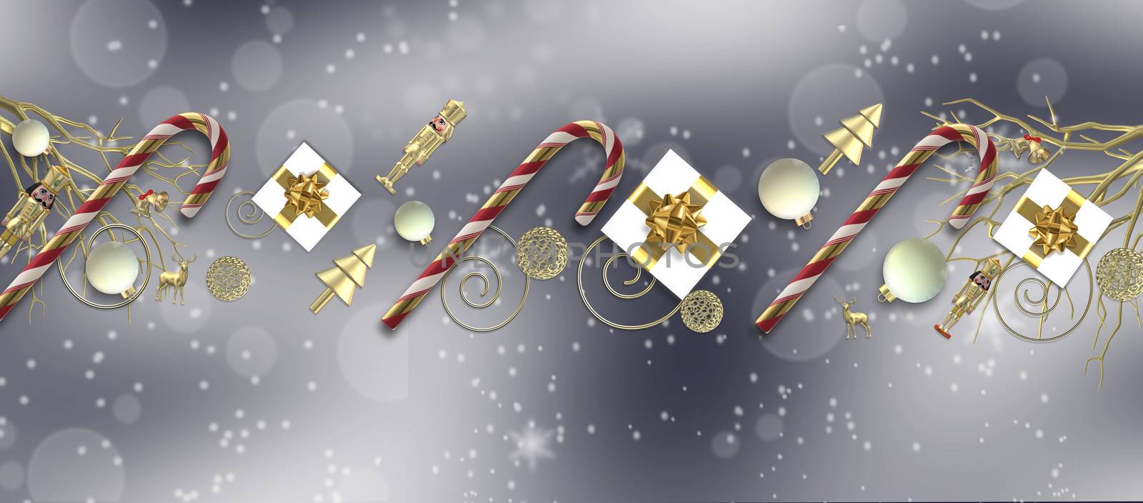 Xmas symbols for holiday card by NelliPolk