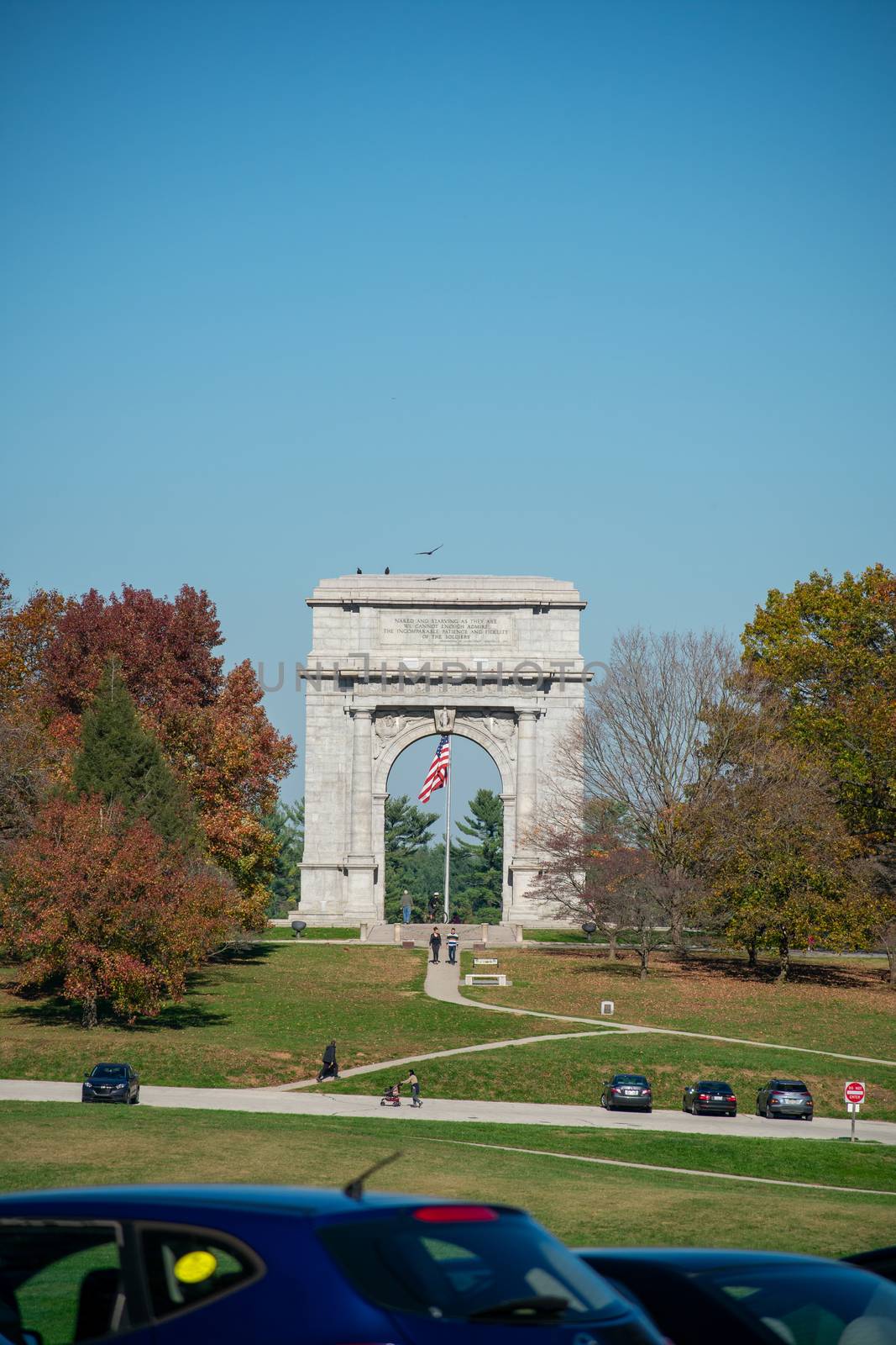 The National Memorial Arch at Valley Forge National Historical P by bju12290