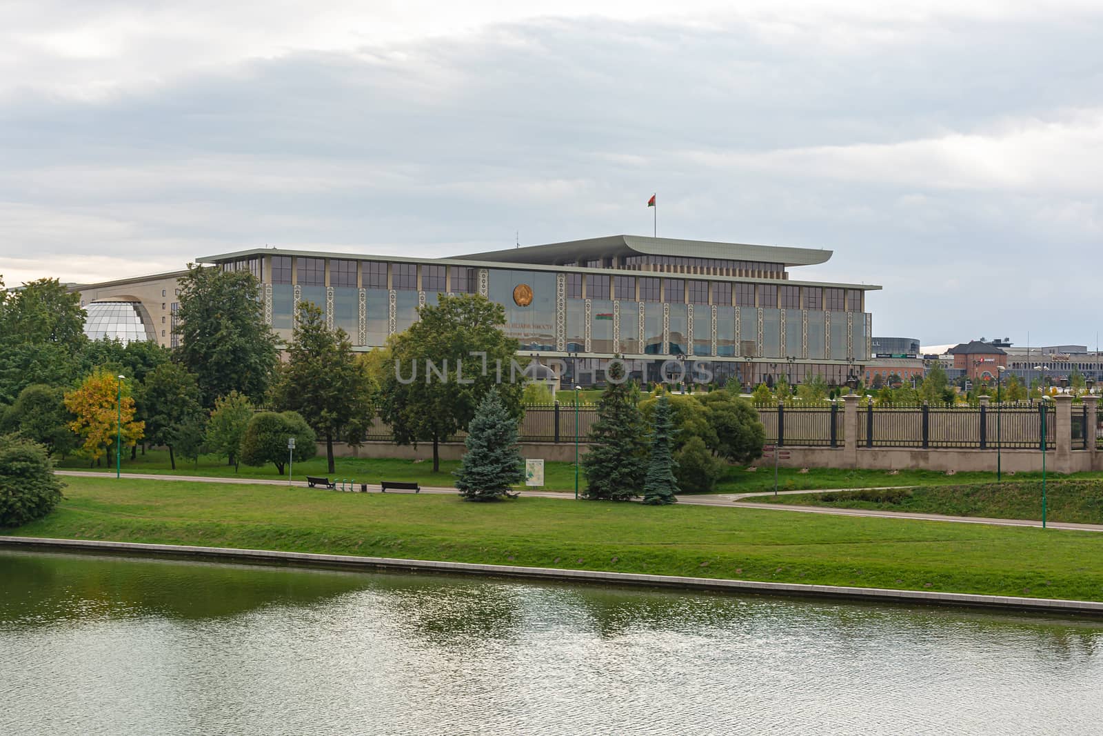 Belarus, Minsk - 09/13/2019: Residence of the President of the Republic of Belarus. Stock photography