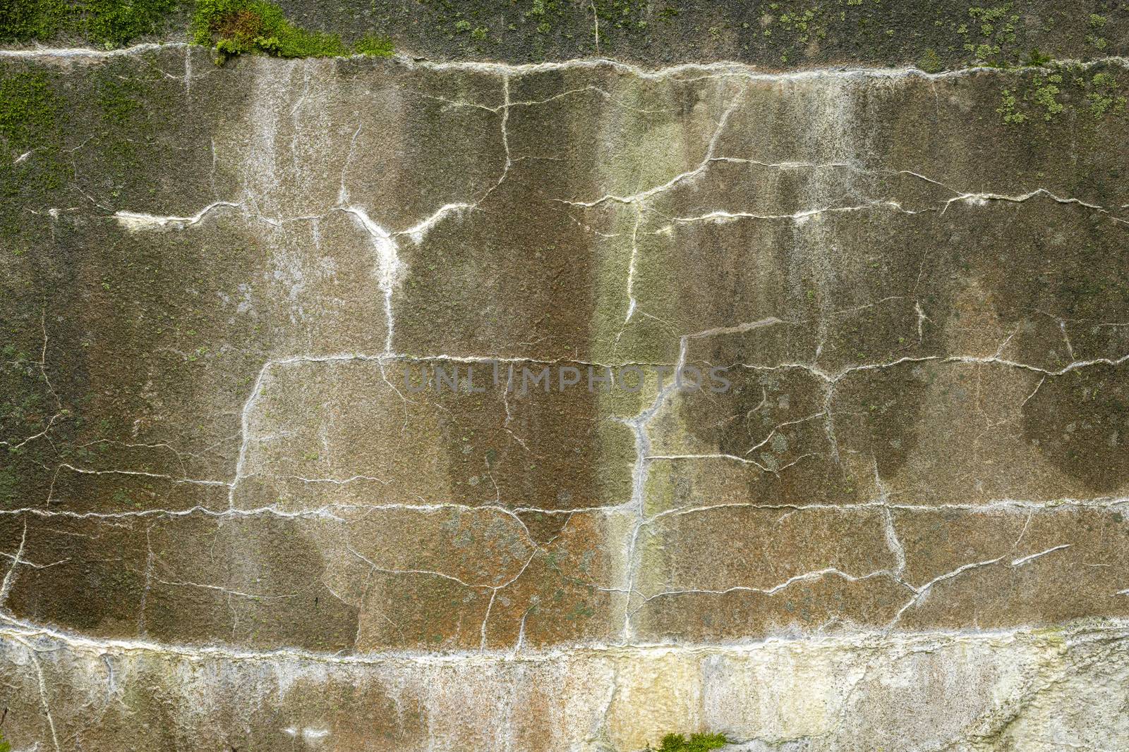 Abstract colorful cement wall texture and background with cracks by sashokddt