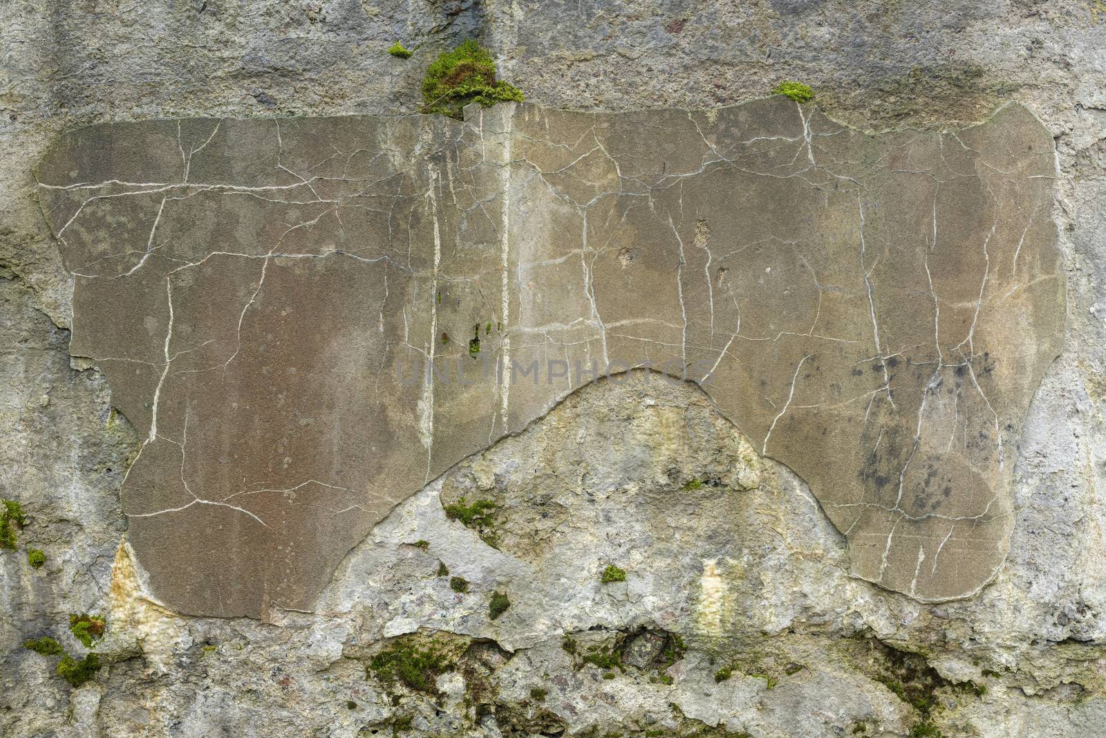 Abstract colorful cement wall texture and background with cracks by sashokddt