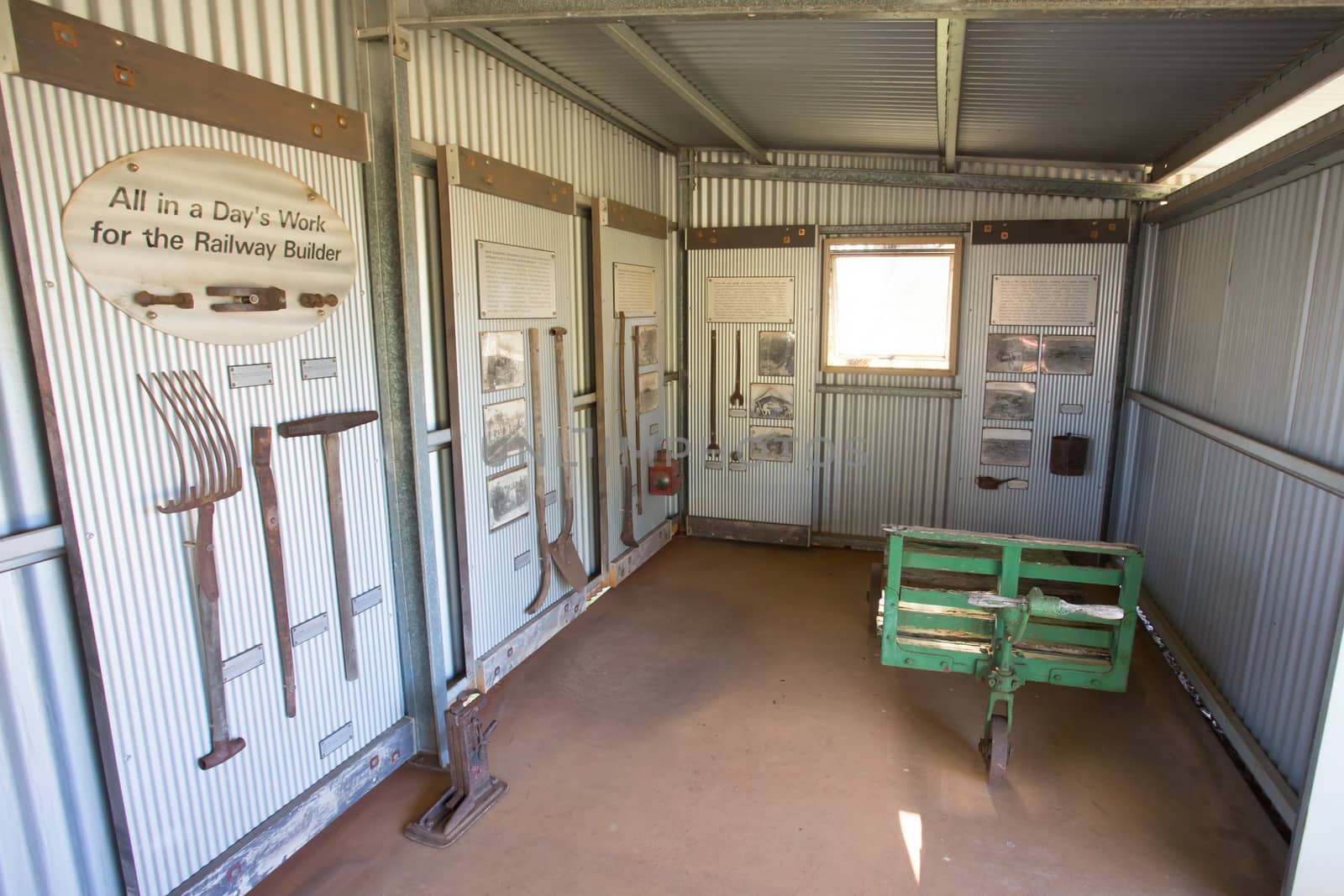 Mount Surprise railway station which hosts the Savannahlander train in rural Queensland, Australia