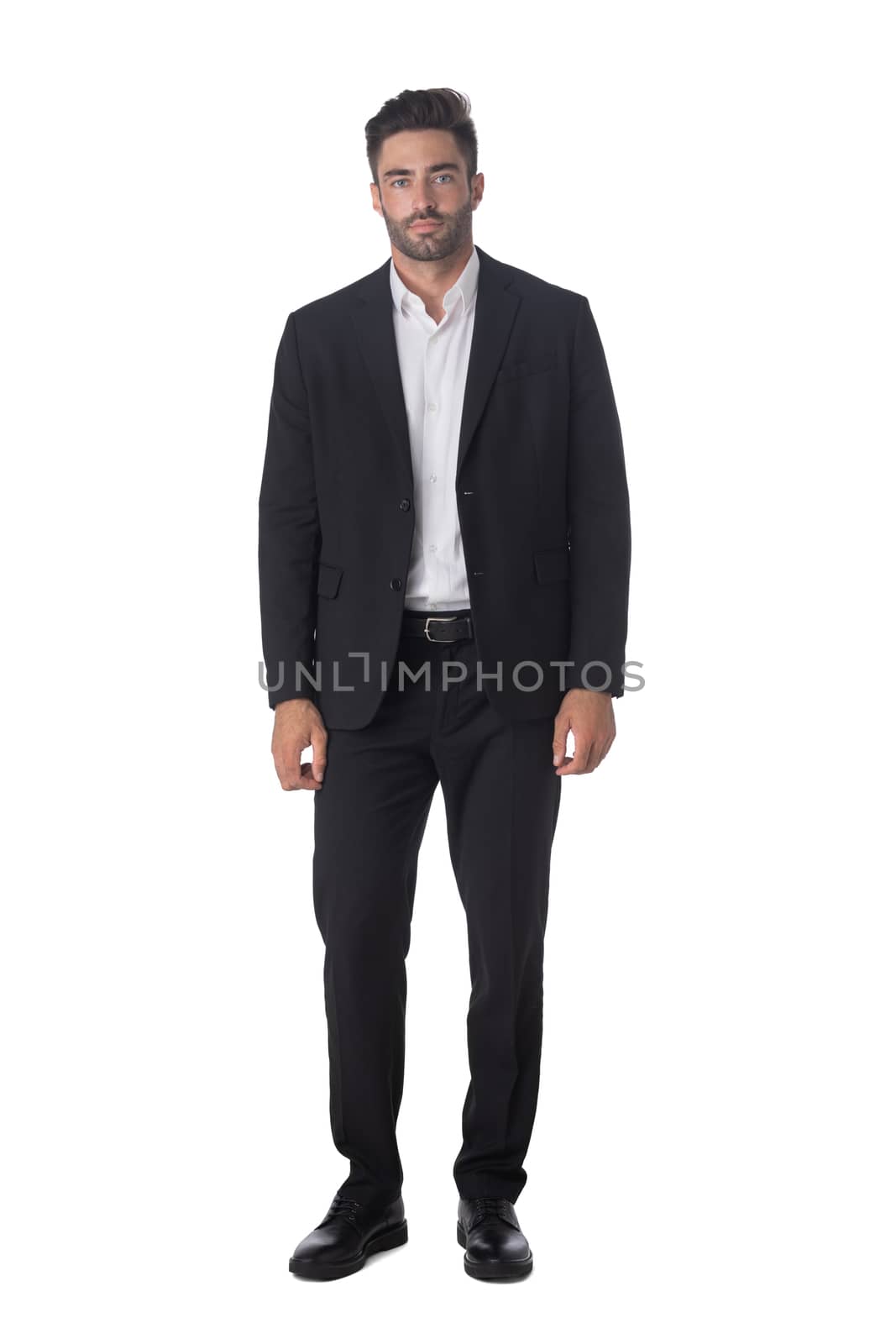 Portrait of business man in suit by ALotOfPeople