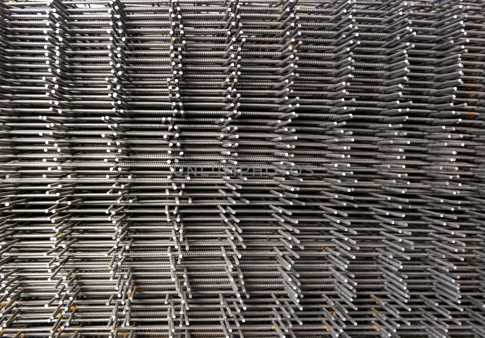 stack of reinforcement mesh folded on each other