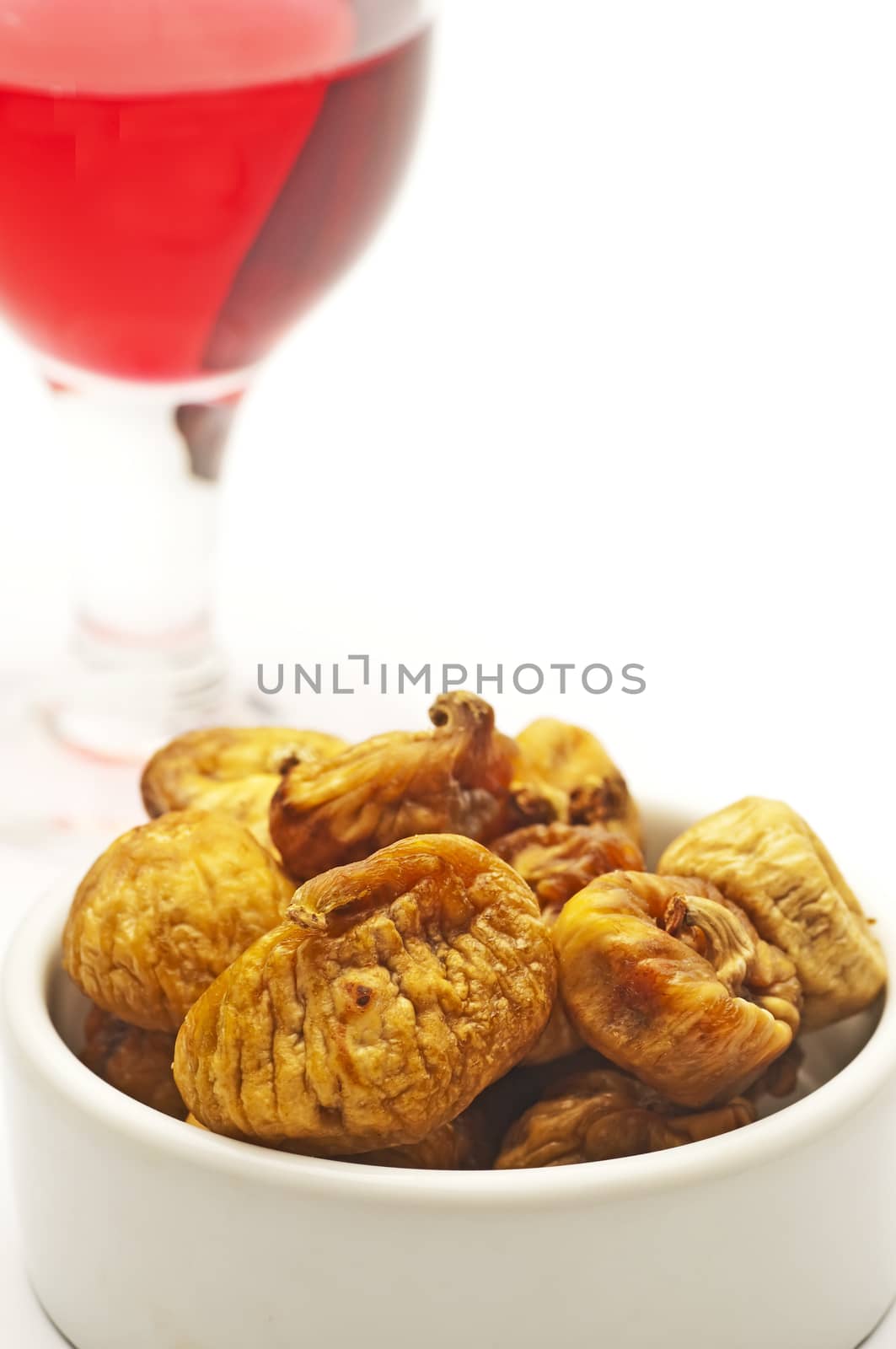 closeup of dried figs