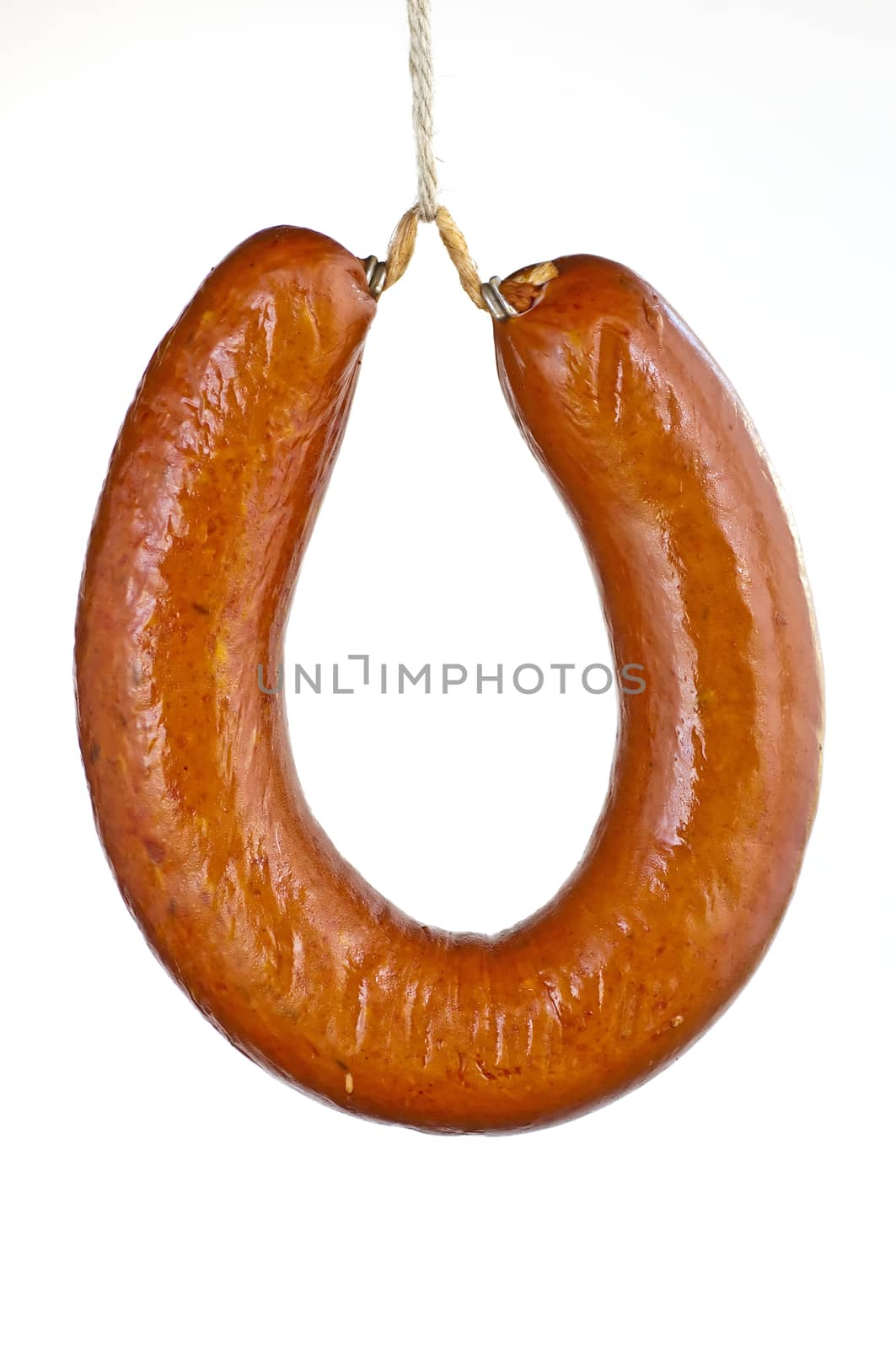 smoked spicy Polish sausage Kielbasa