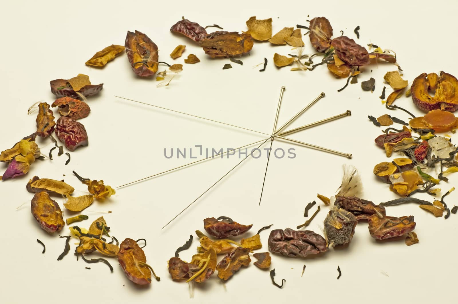 Acupuncture needle and chinese herbs by Jochen