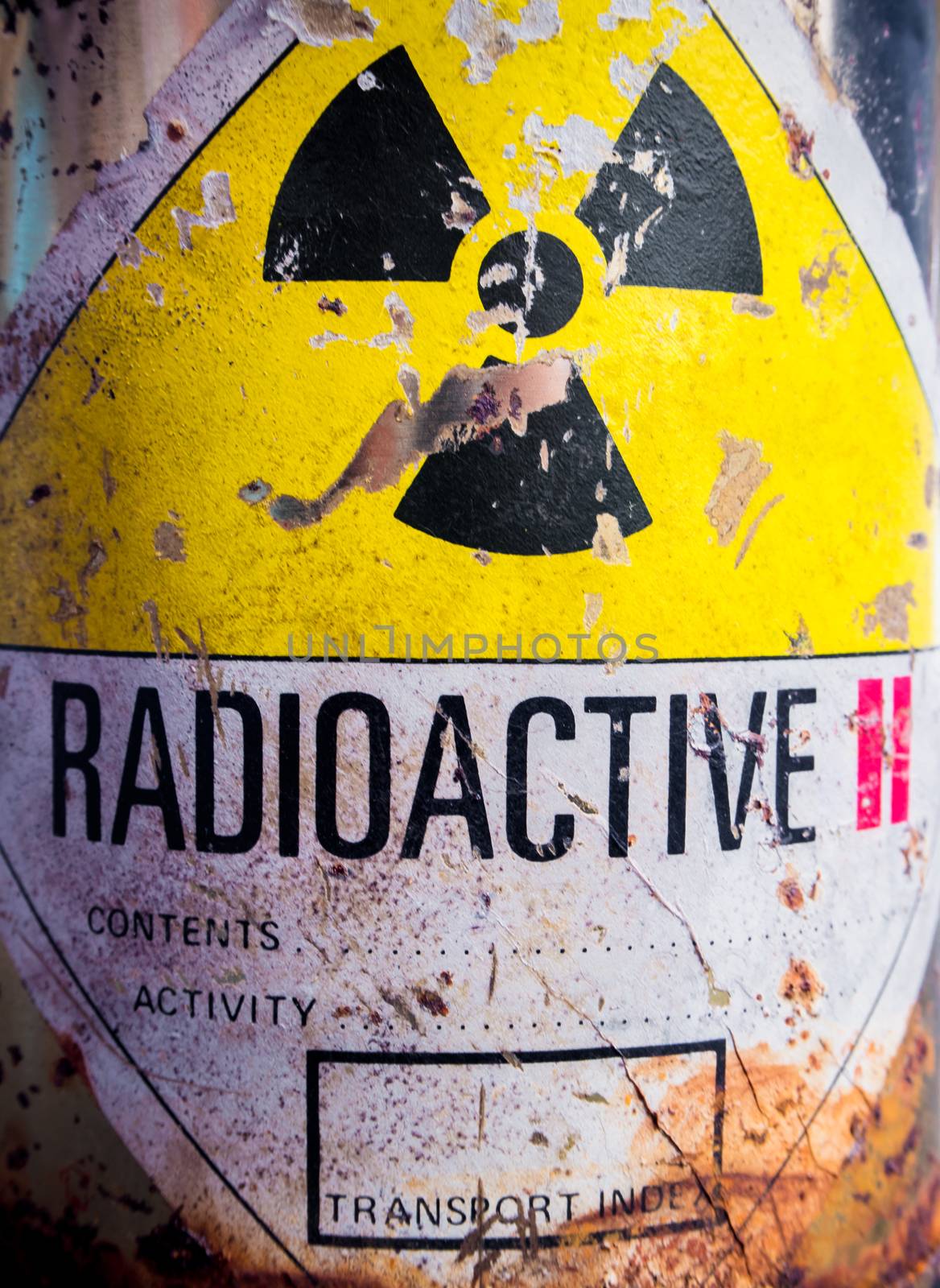 Steel container of Radioactive material by Satakorn