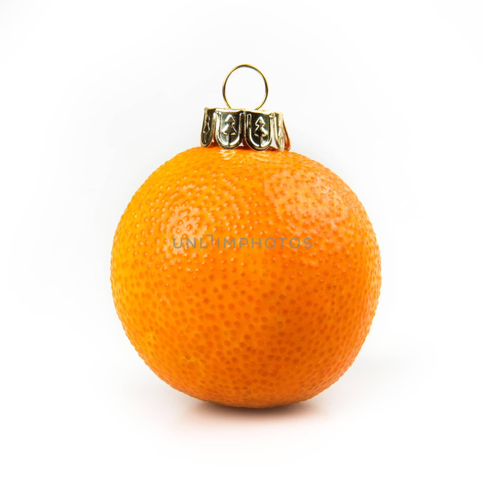 Tangerine as a xmas ball on Christmas and New Year by infinityyy