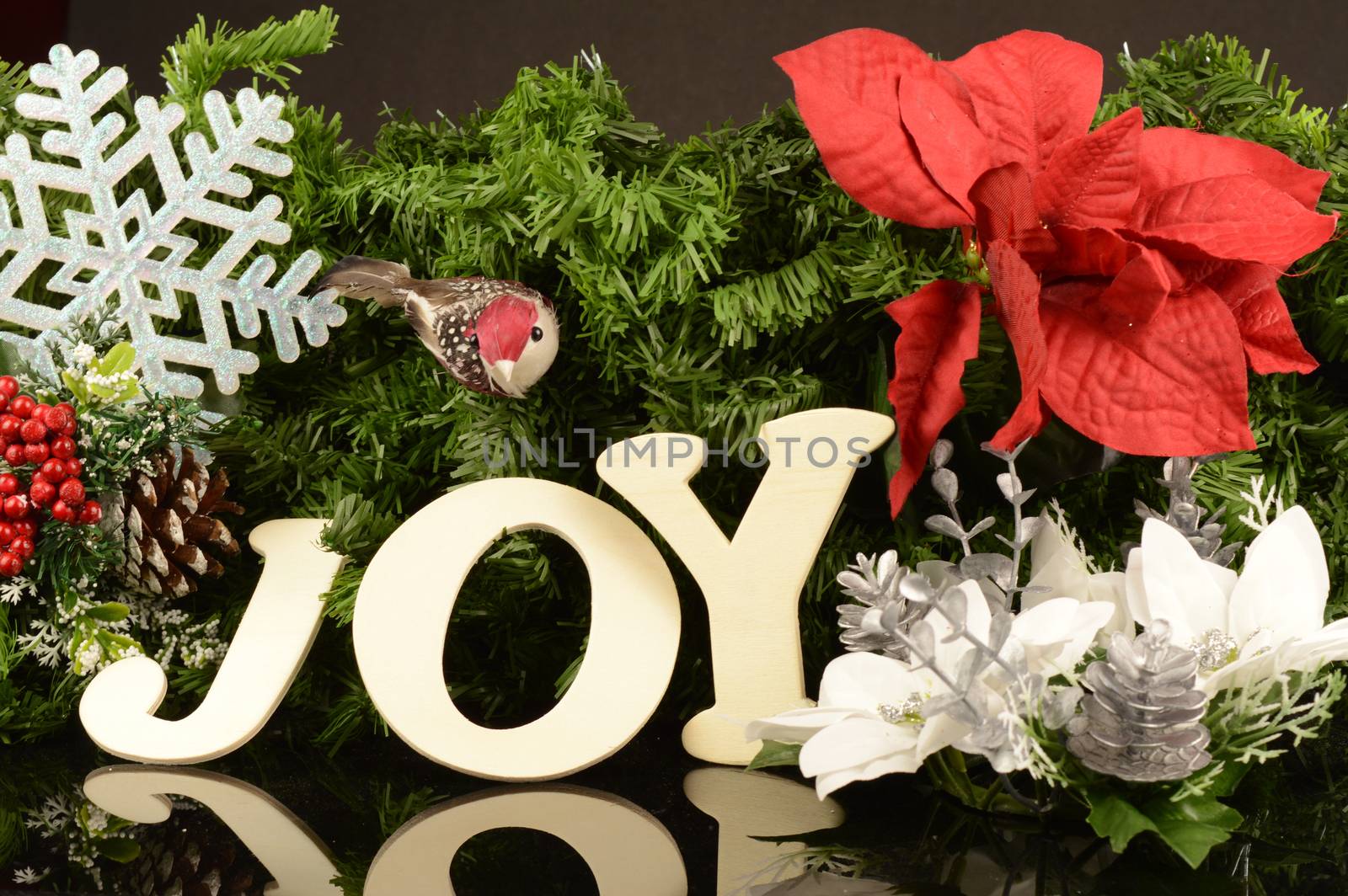 A festive holiday scene with a joyful expression.