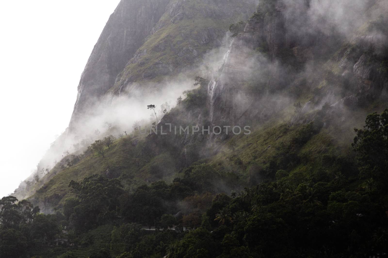 Ella Sri Lanka mountain gap landscape misty early morning view across valley by kgboxford