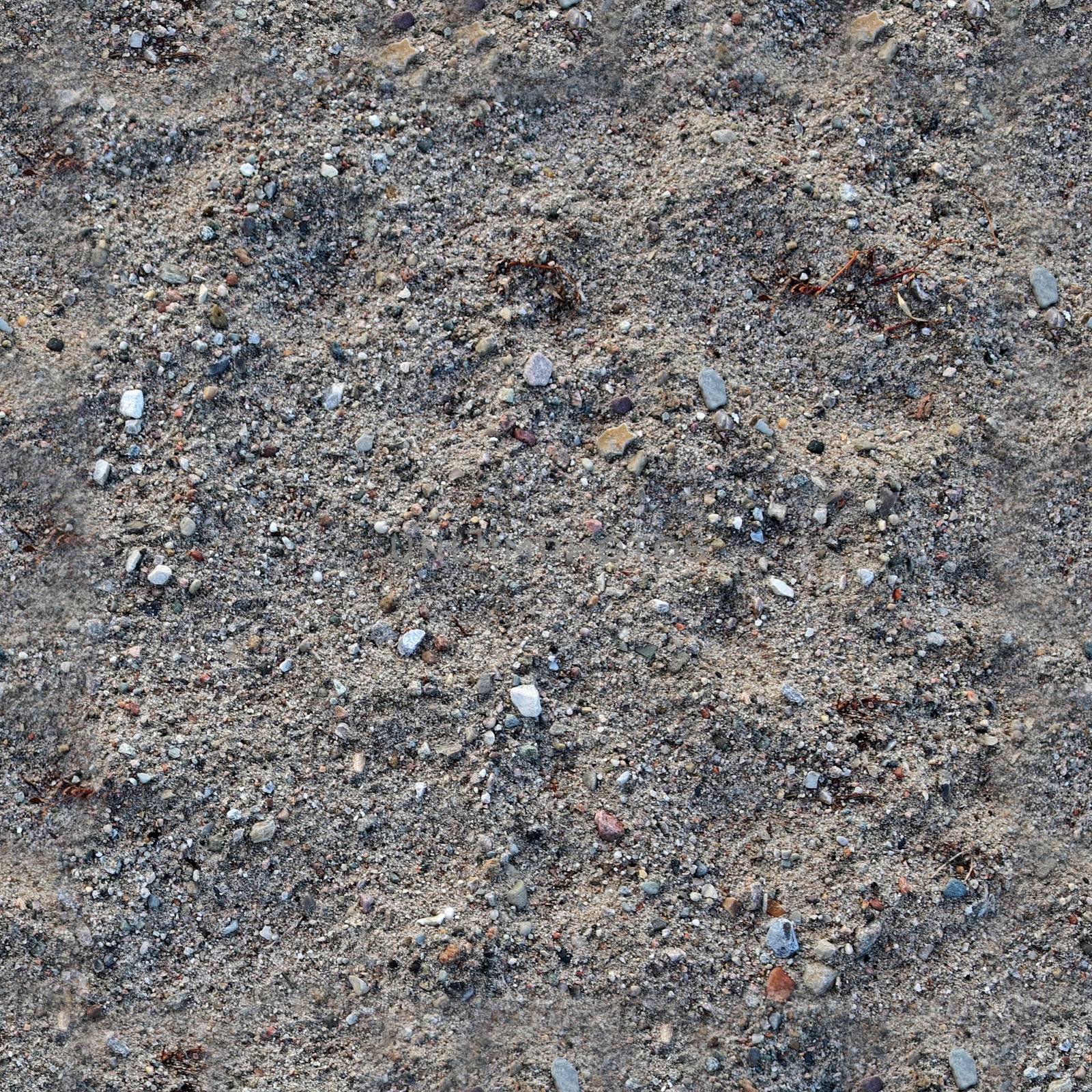 Photo realistic seamless texture pattern of sand at the beach at the baltic sea