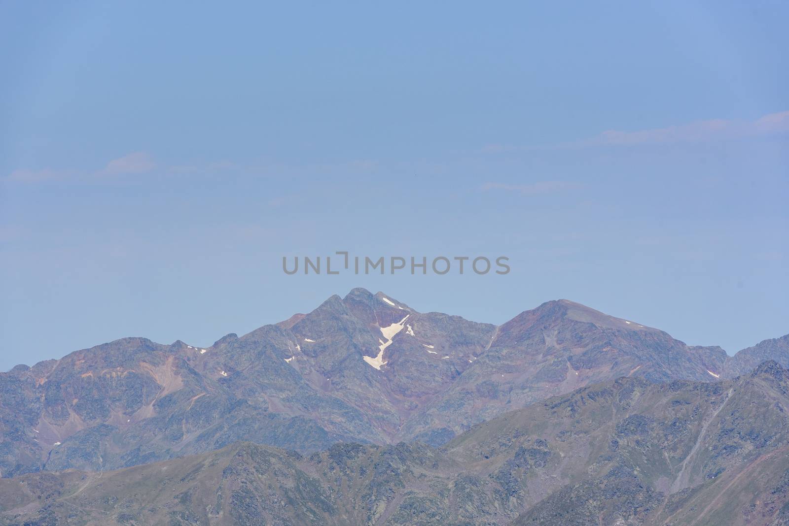 Beautiful mountain landscape in Pyrenees, Andorra.