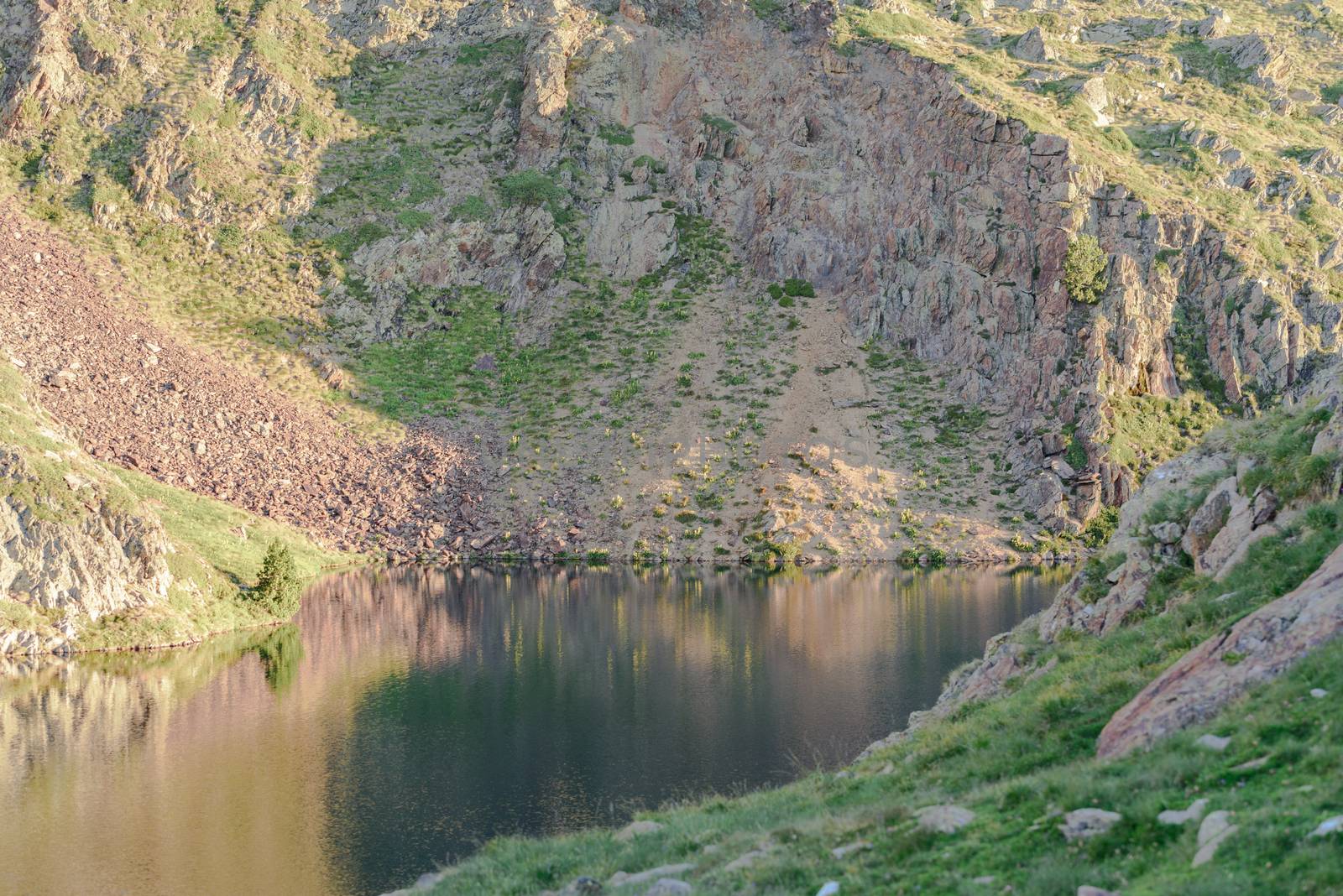 Estanys de Vall del Riu. Beautiful mountain landscape in Pyrenee by martinscphoto