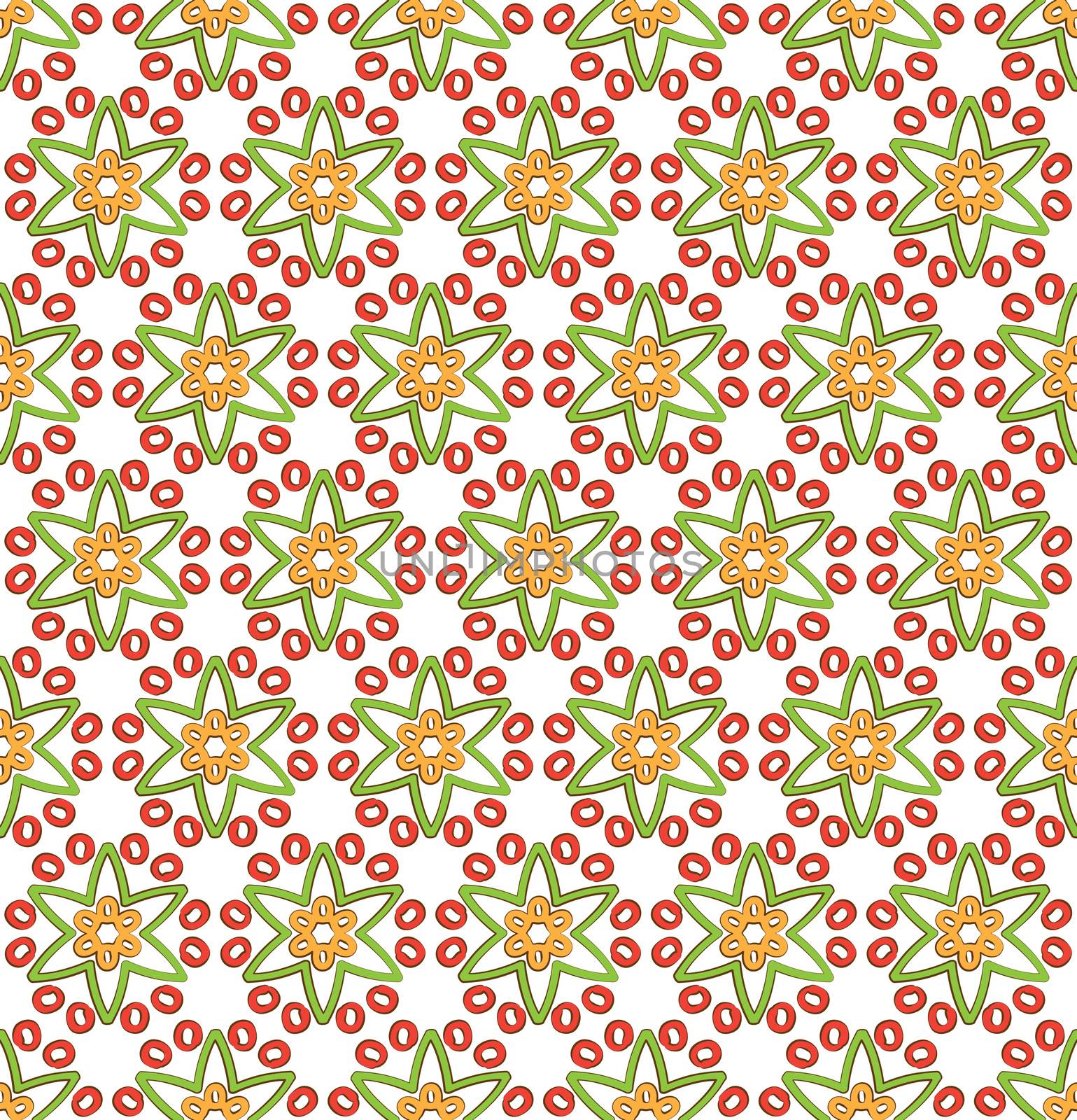 star multicolored floral pattern by Ahojdoma