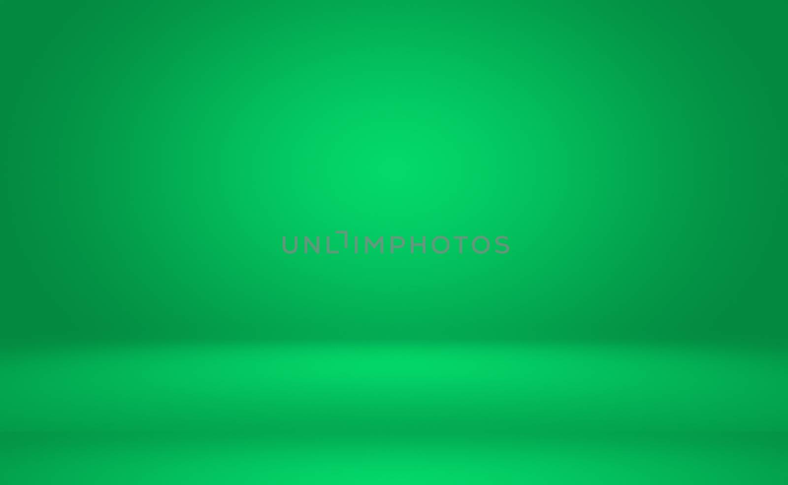 Green gradient abstract background empty room with space for your text and picture