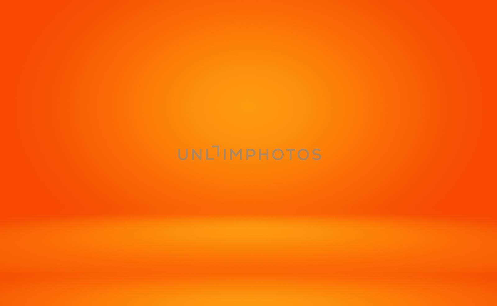 Abstract Orange background layout design,studio,room, web template ,Business report with smooth circle gradient color. by Benzoix