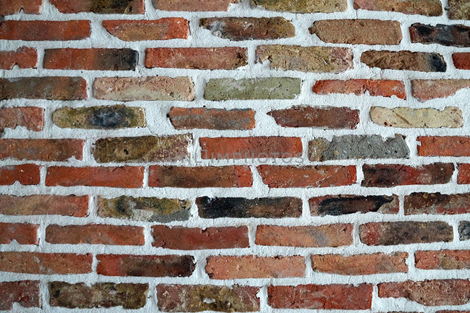 brick wall in loft style in interior decor.