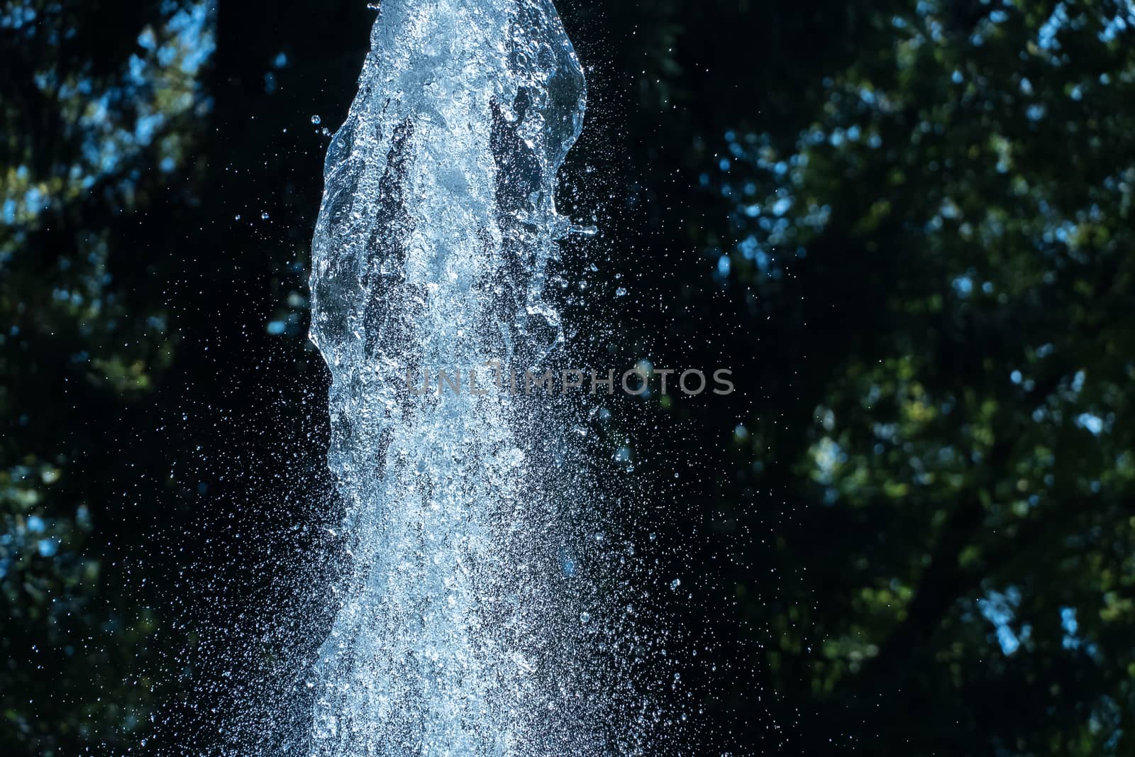 Abstract of water. Water splash close-up.Frozen water drops on t by YevgeniySam