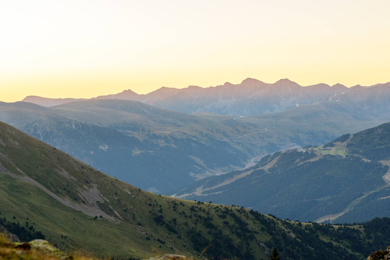 Beautiful mountain landscape in Pyrenees, Andorra by martinscphoto