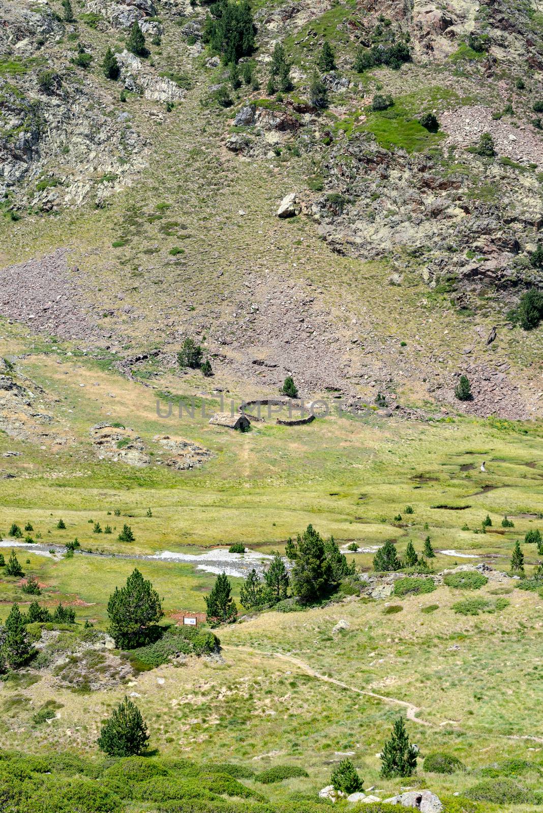 Country house in the Coma Pedrosa Refuge at 2266 meters of altit by martinscphoto