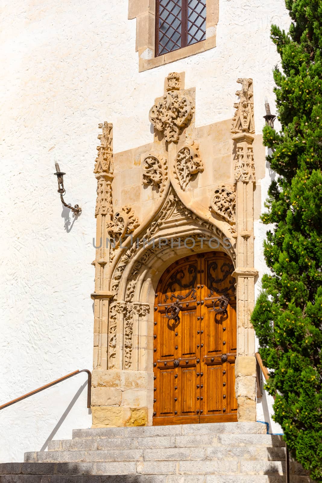 Sitges, Catalonia, Spain: July 28, 2020: Can Ferrat in the beach in Sitges in summer 2020.