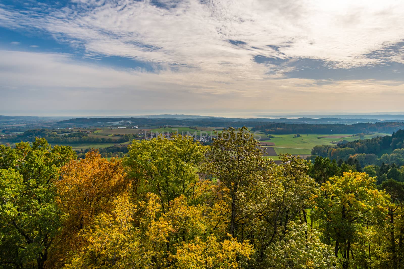 Fantastic autumn hike along the Aachtobel to the Hohenbodman observation tower near Lake Constance