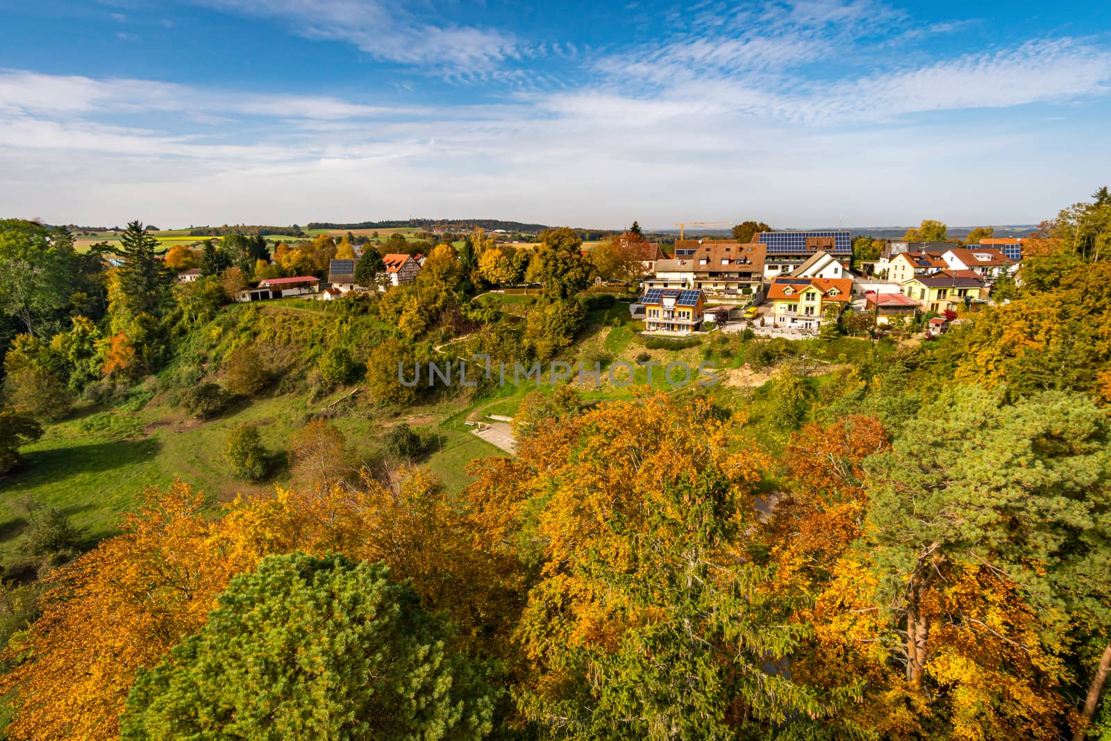 Fantastic autumn hike along the Aachtobel to the Hohenbodman observation tower near Lake Constance