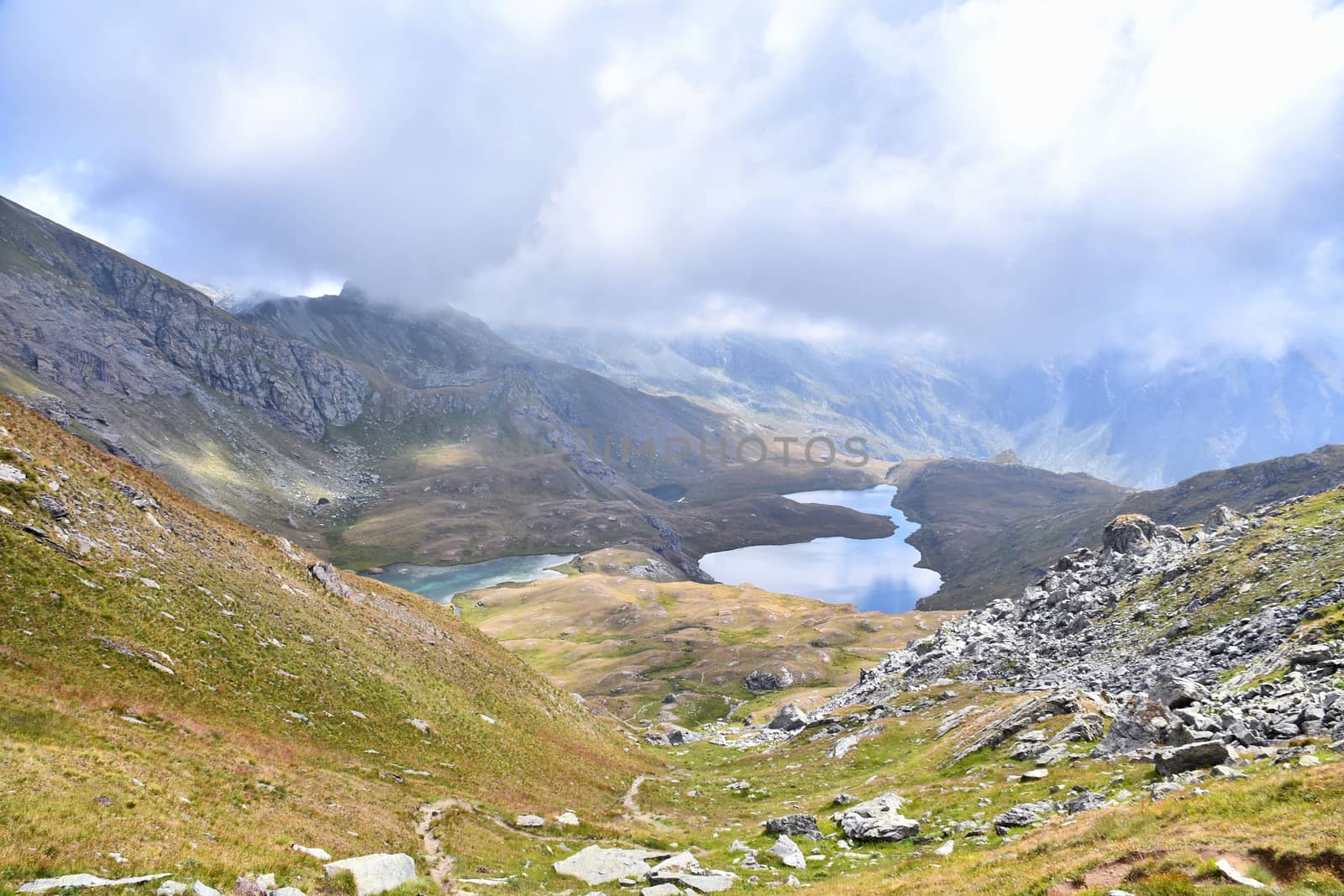 The Palasinaz lakes in the upper Champoluc valley.