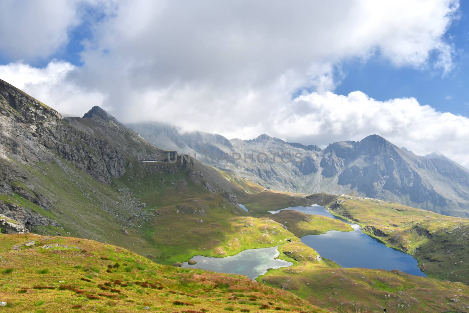 The Palasinaz lakes in the upper Champoluc valley.