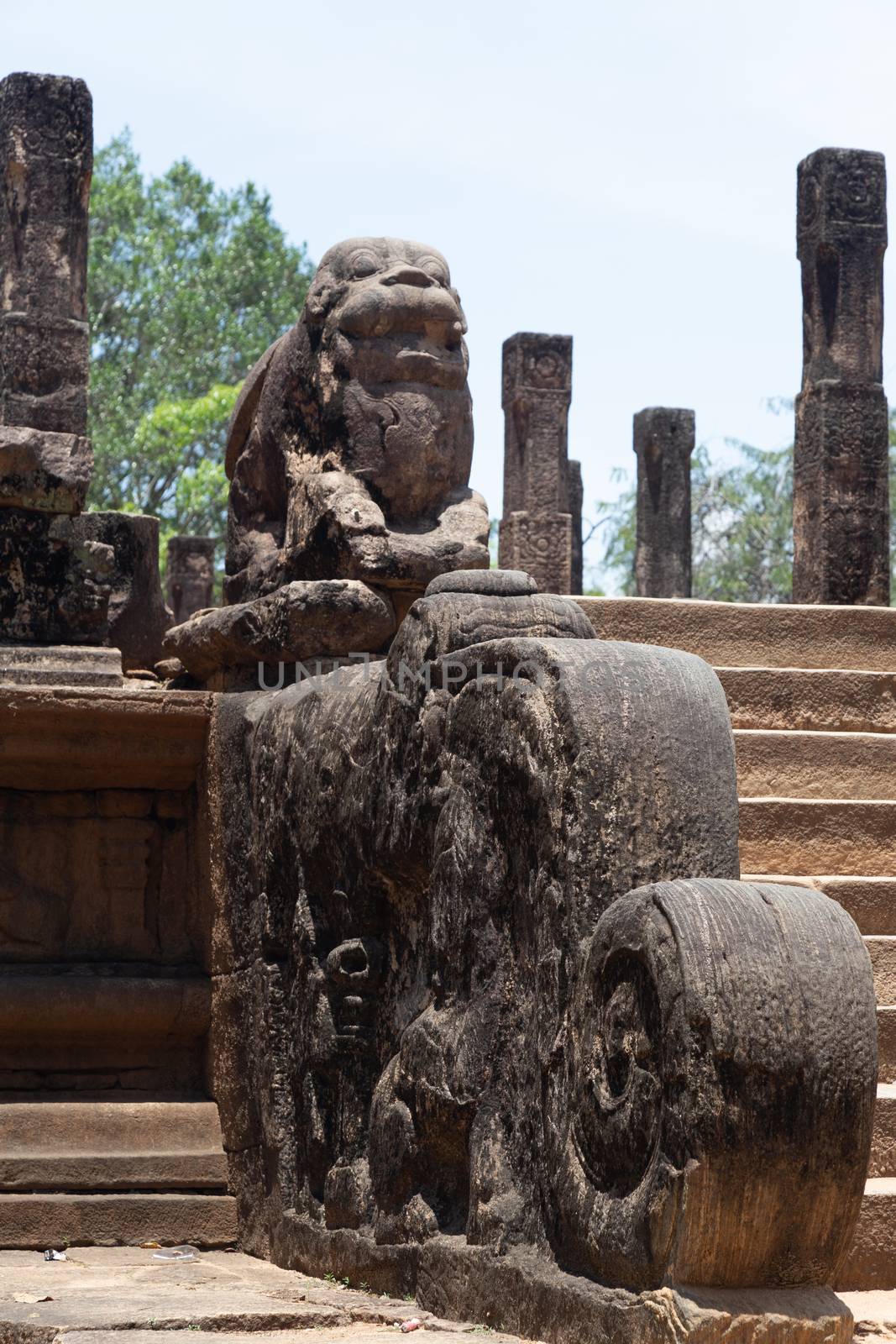 Polonnaruwa Sri Lanka Ancient ruins Statues of Buddha standing laying sitting by kgboxford