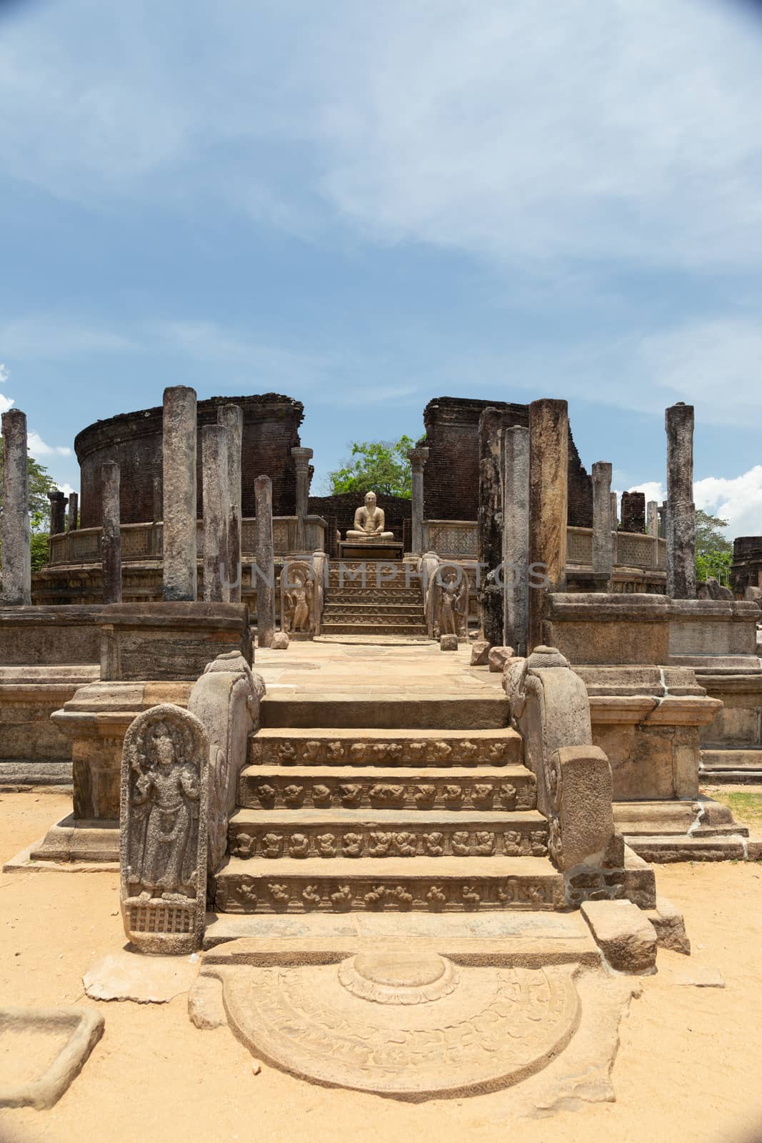 Polonnaruwa Sri Lanka Ancient ruins Statues of Buddha standing laying sitting by kgboxford