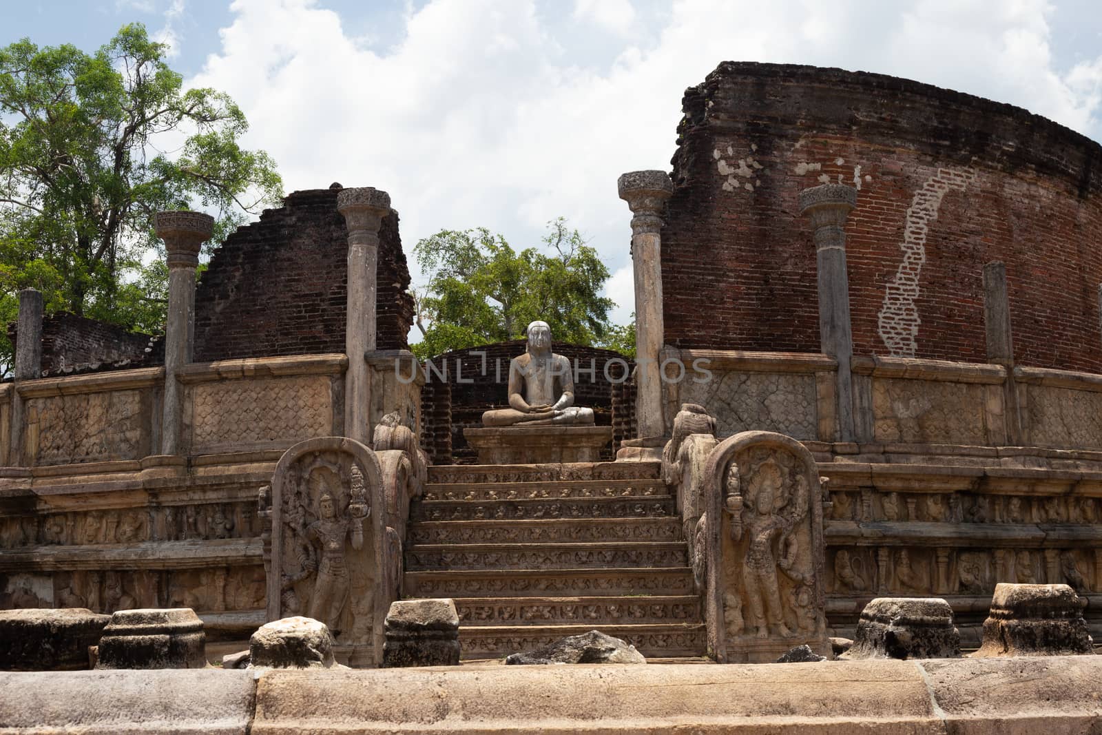 Polonnaruwa Sri Lanka Ancient ruins Statues of Buddha standing laying sitting by kgboxford