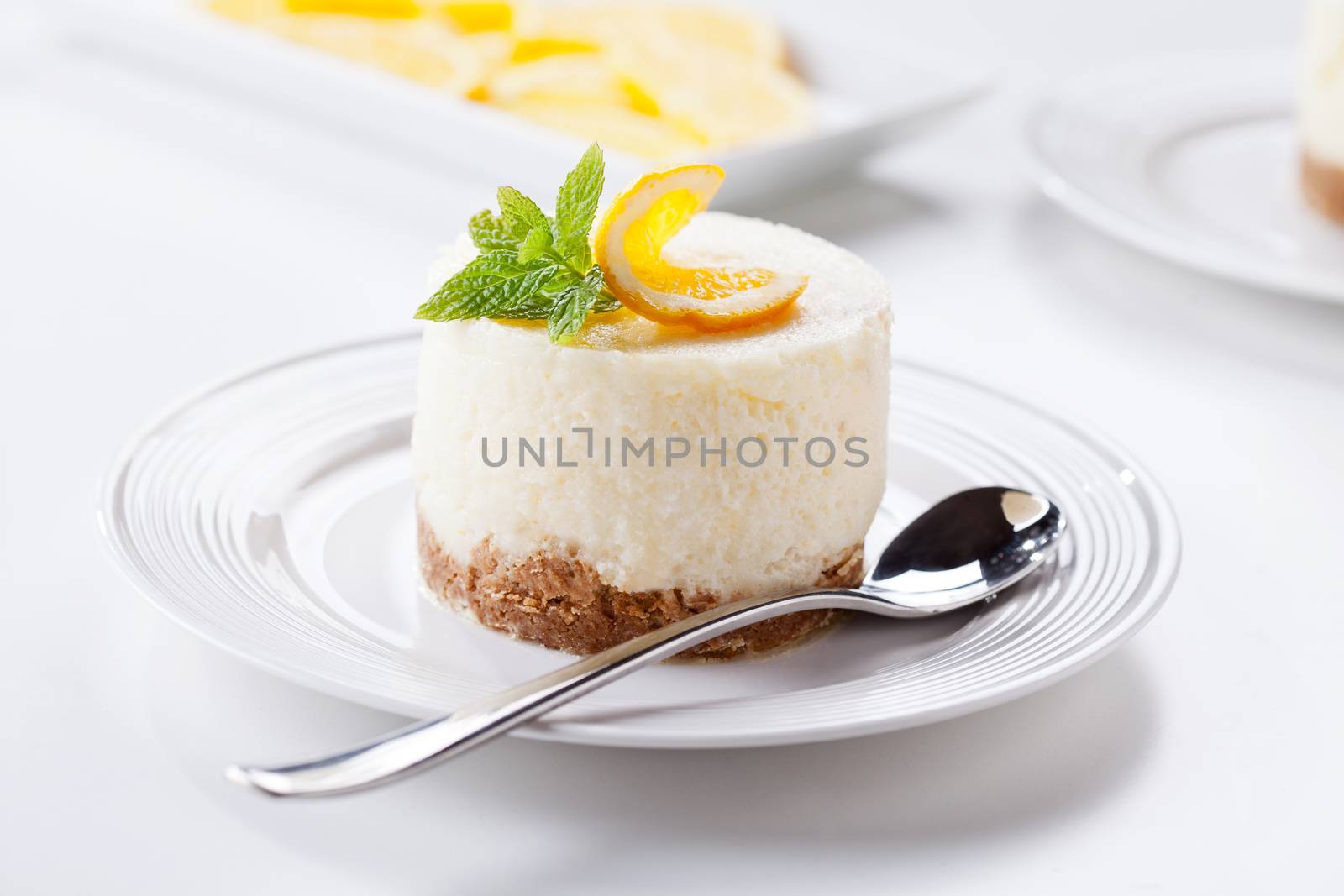 Homemade Cheesecake With Orange by mpessaris