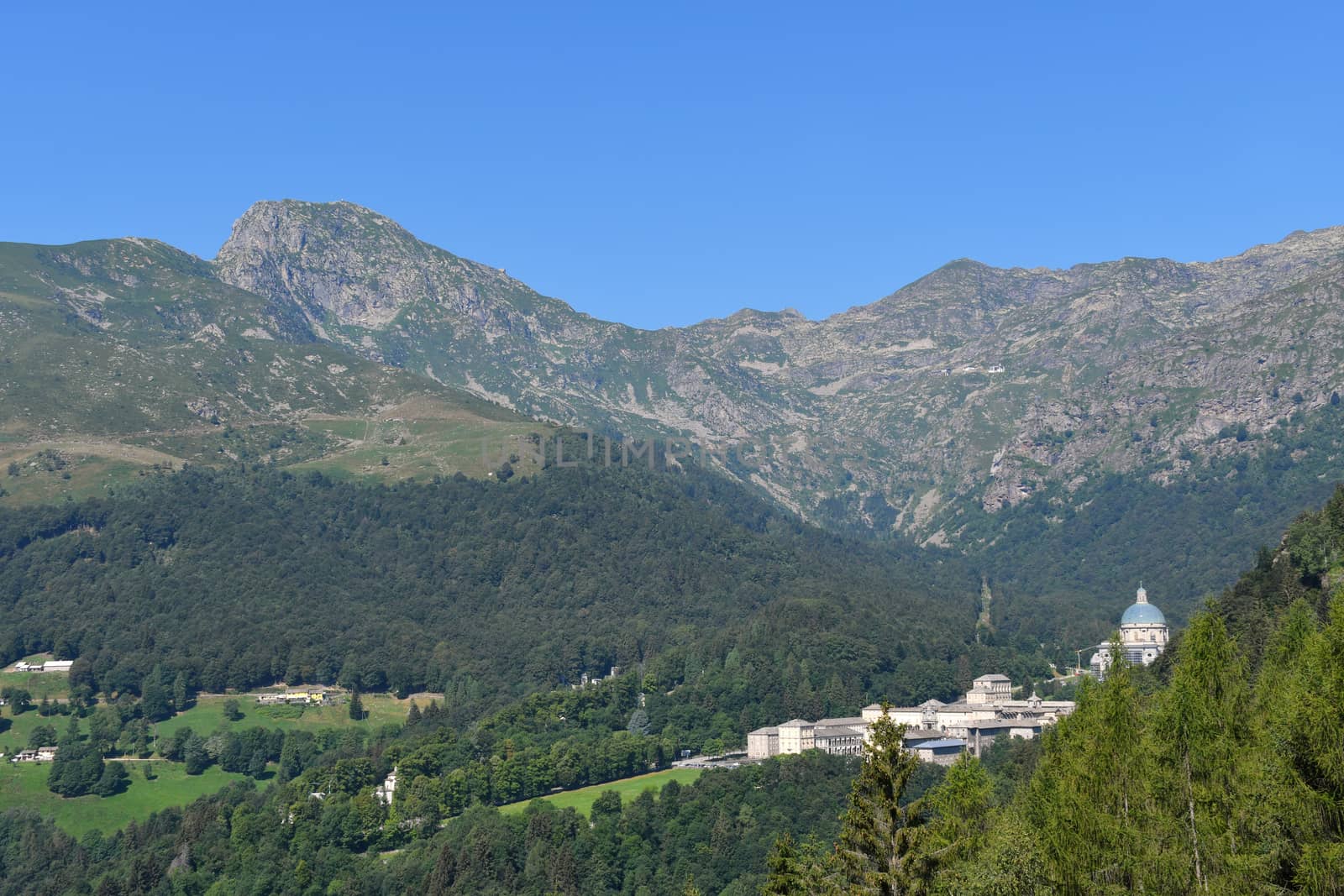 The Sanctuary of Oropa, in the Biella Prealps