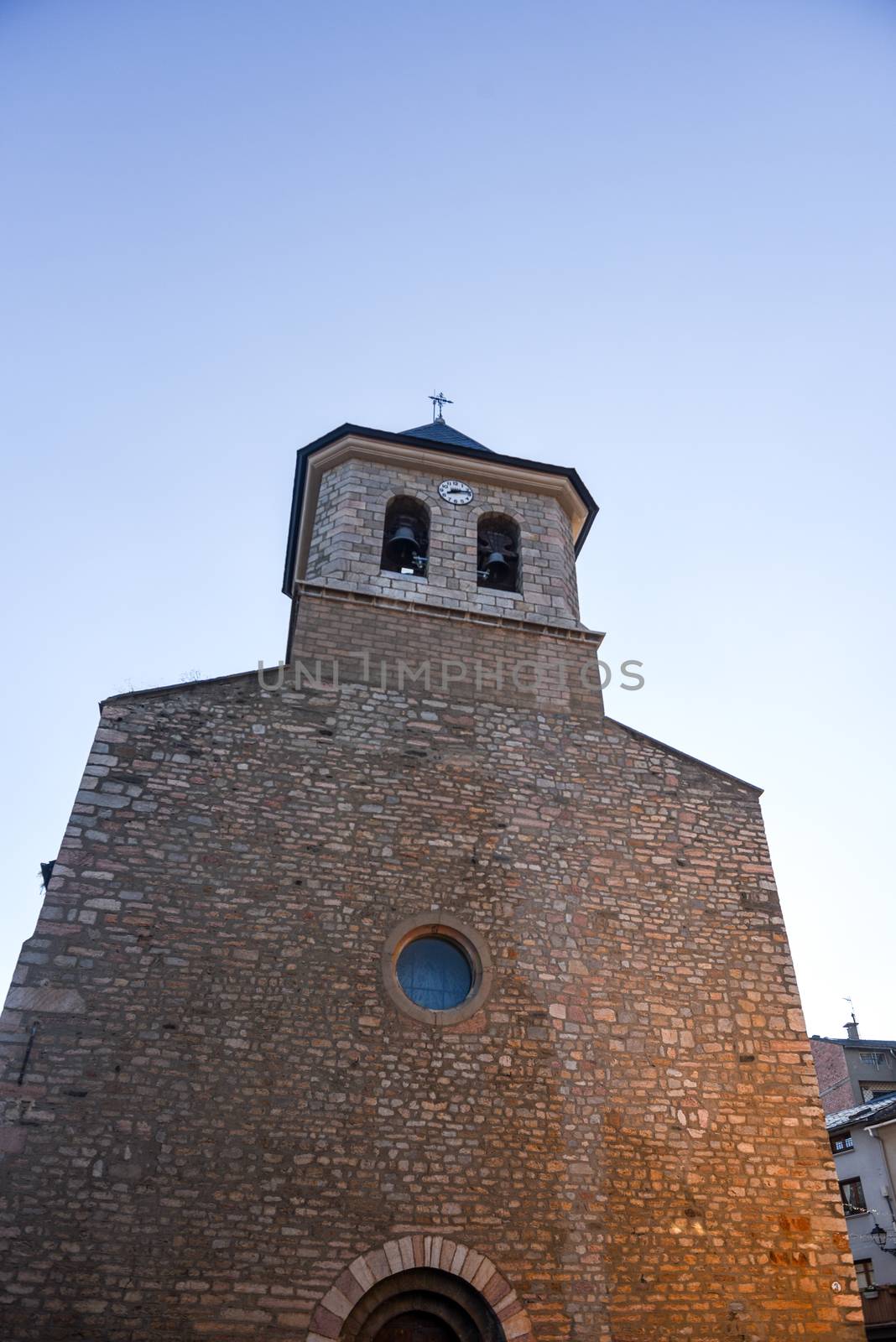  Church of Parròquia de Sant Pere in Summer. Alp, Spain  on Jul by martinscphoto