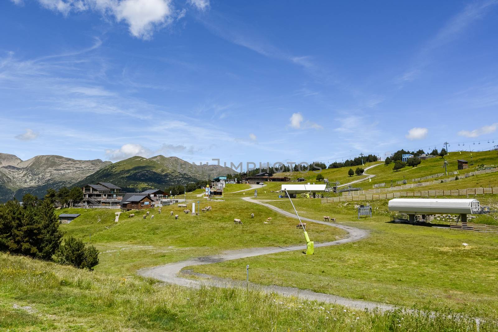 Summer in Ski Resort of Grandvalira El Tarter, Andorra by martinscphoto