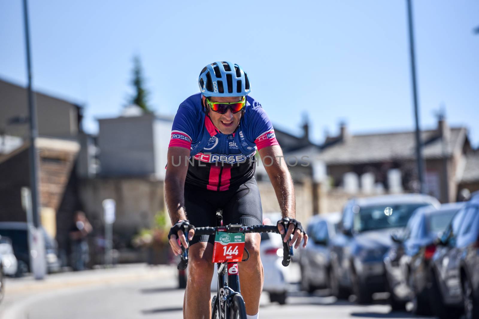 Cyclists in Amateur Race La Cerdanya Cycle Tour 2020 in Les Angl by martinscphoto