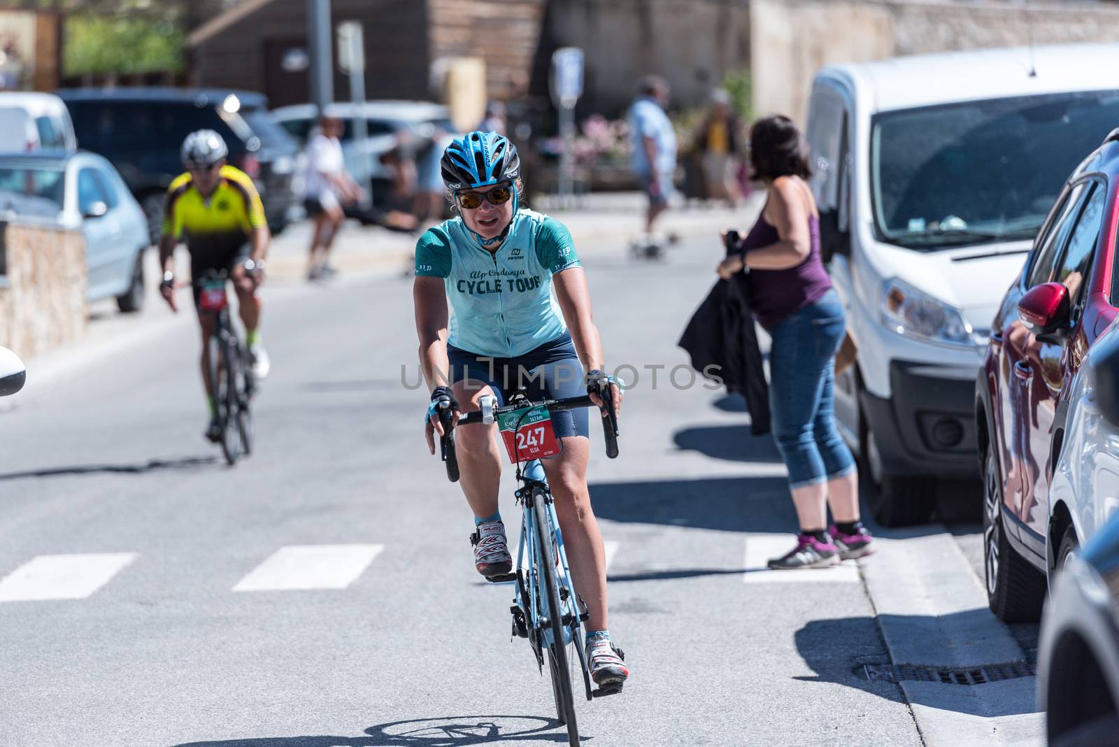 Cyclists in Amateur Race La Cerdanya Cycle Tour 2020 in Les Angl by martinscphoto