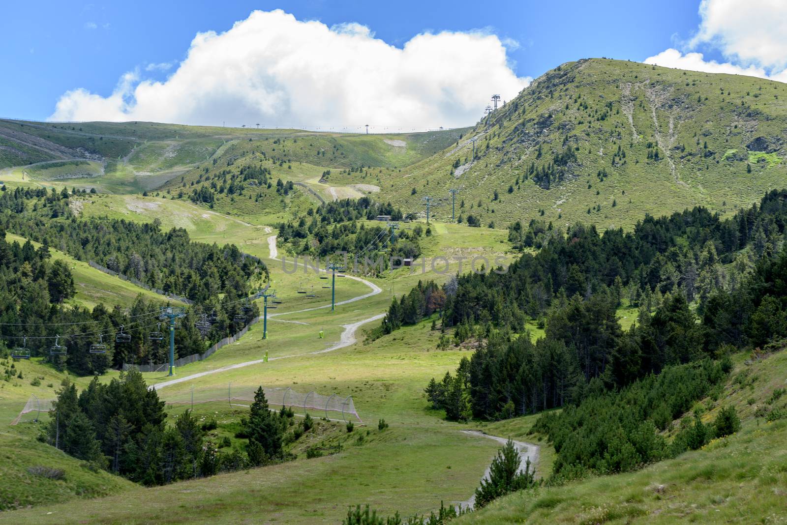 Summer in Ski Resort of Grandvalira El Tarter, Andorra by martinscphoto