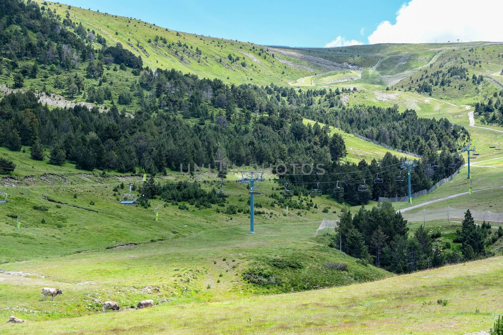 Summer in Ski Resort of Grandvalira El Tarter, Andorra by martinscphoto