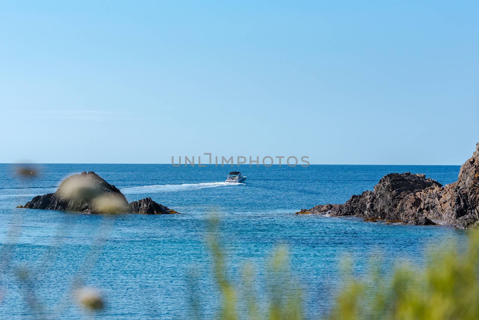 Sea landscape with Cap de Creus, natural park. Eastern point of  by martinscphoto