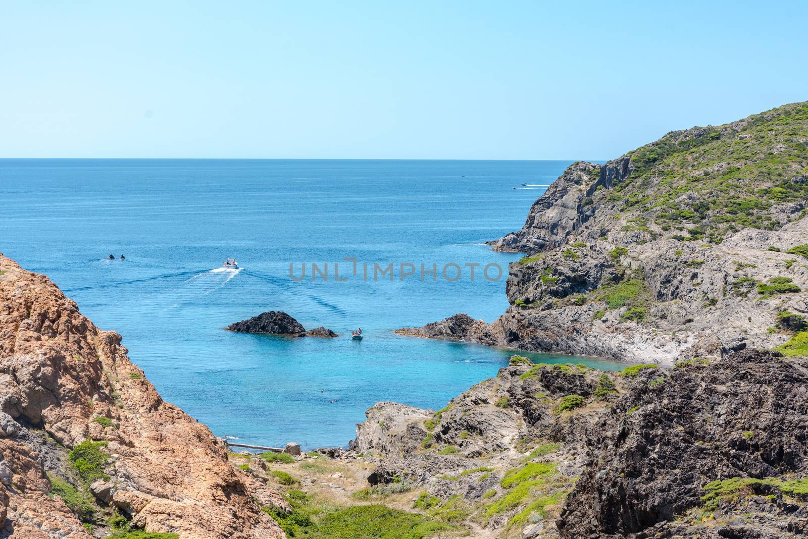 Sea landscape with Cap de Creus, natural park. Eastern point of  by martinscphoto